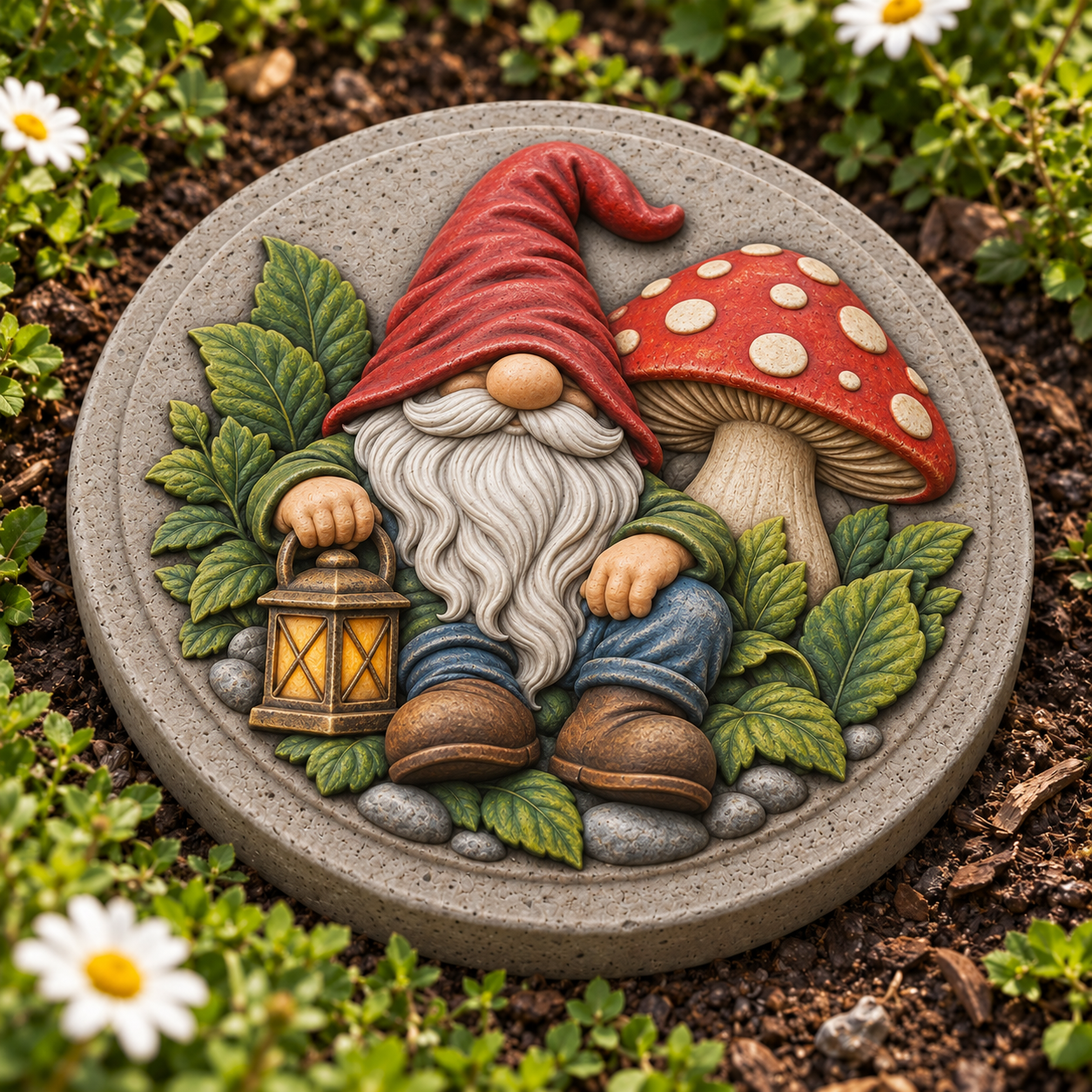 Hand-painted concrete gnome stepping stone.png
