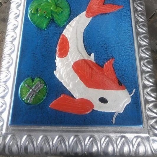 ABS Plastic Mold for Making Concrete Garden Benches with Koi Design