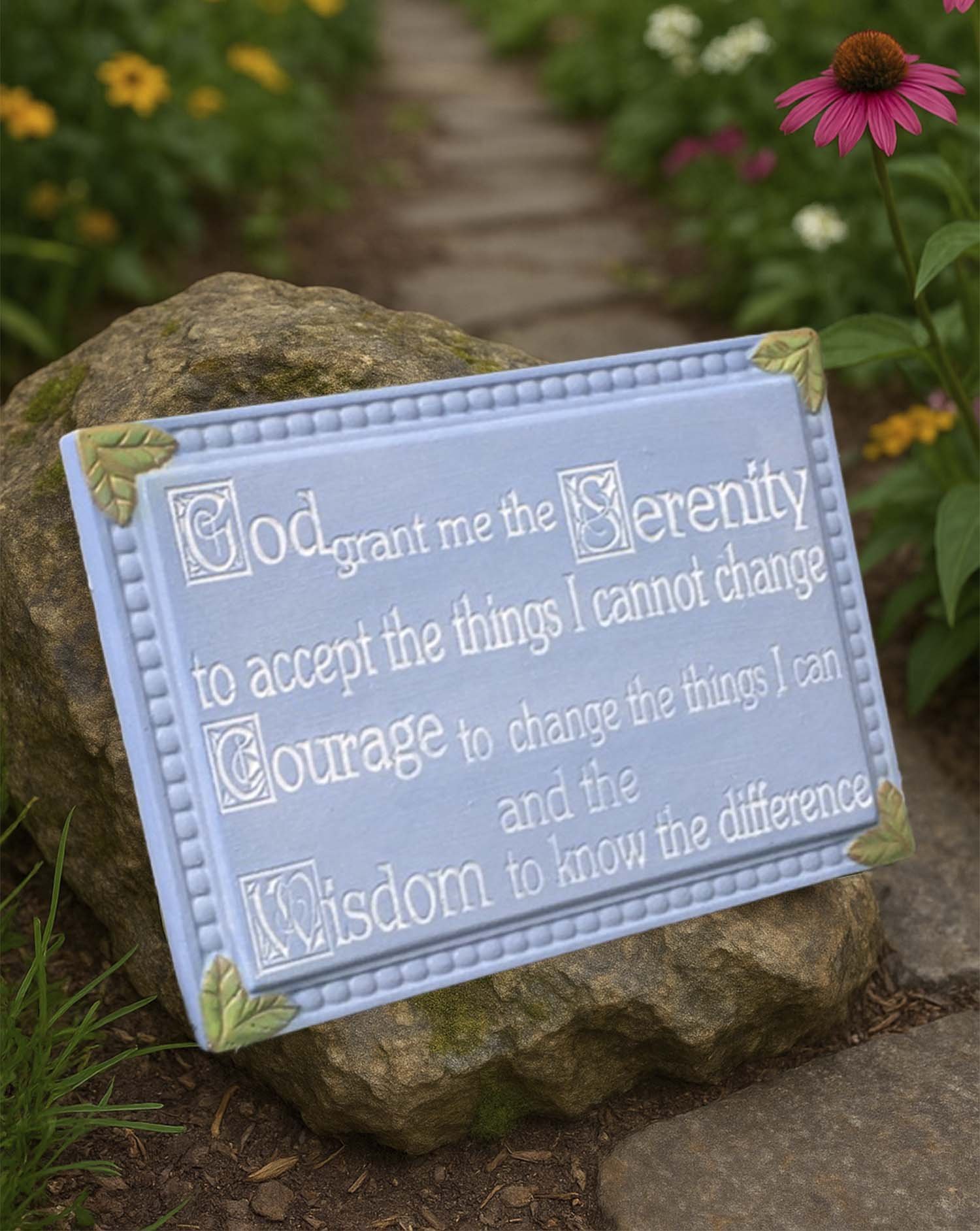 Serenity Memorial Plaque Concrete Mold
