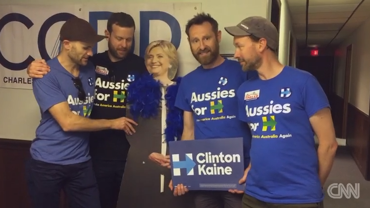 These Australians crossed the ocean to knock on doors for Hillary Clinton