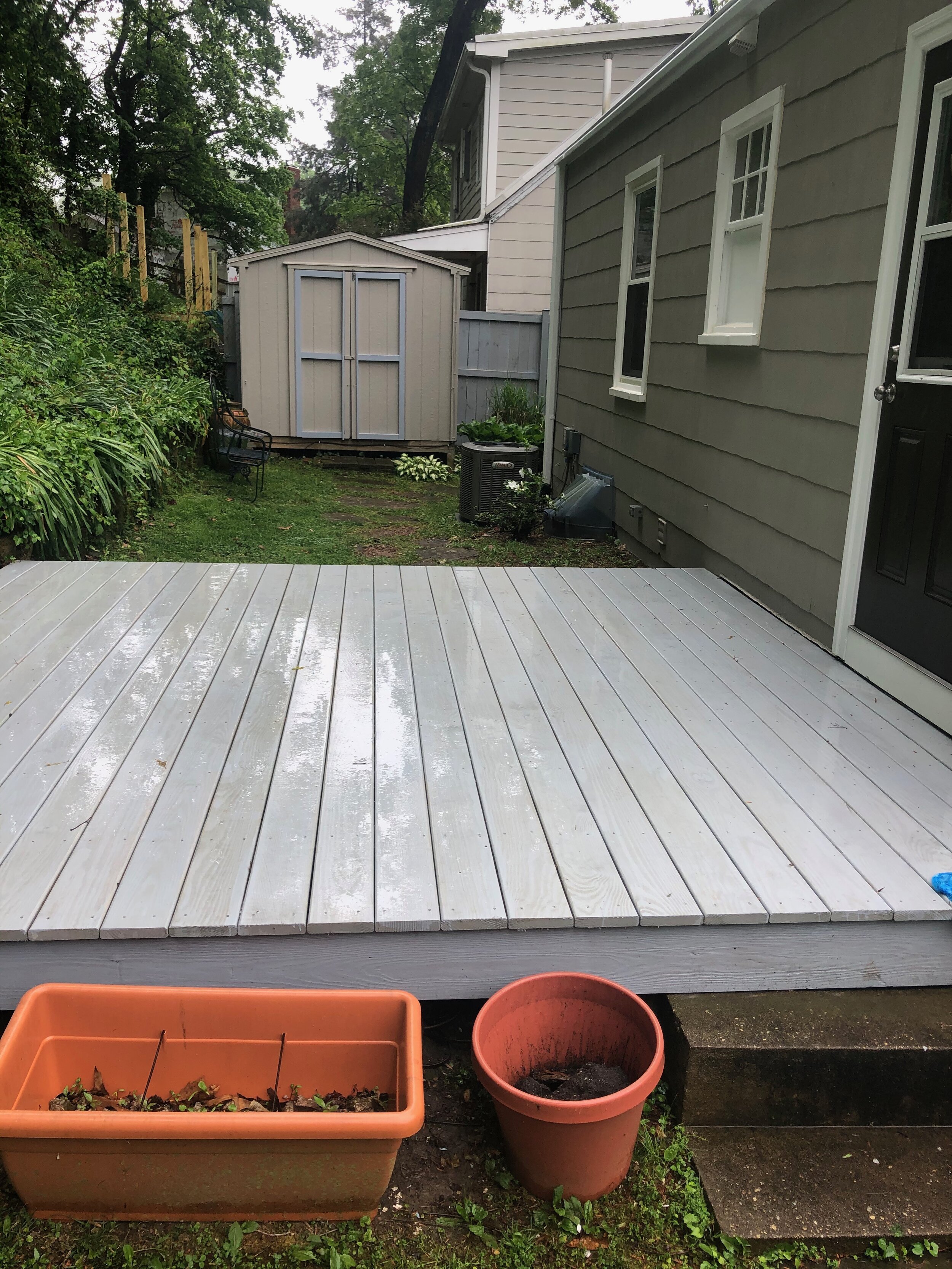 Newly Stained Porch