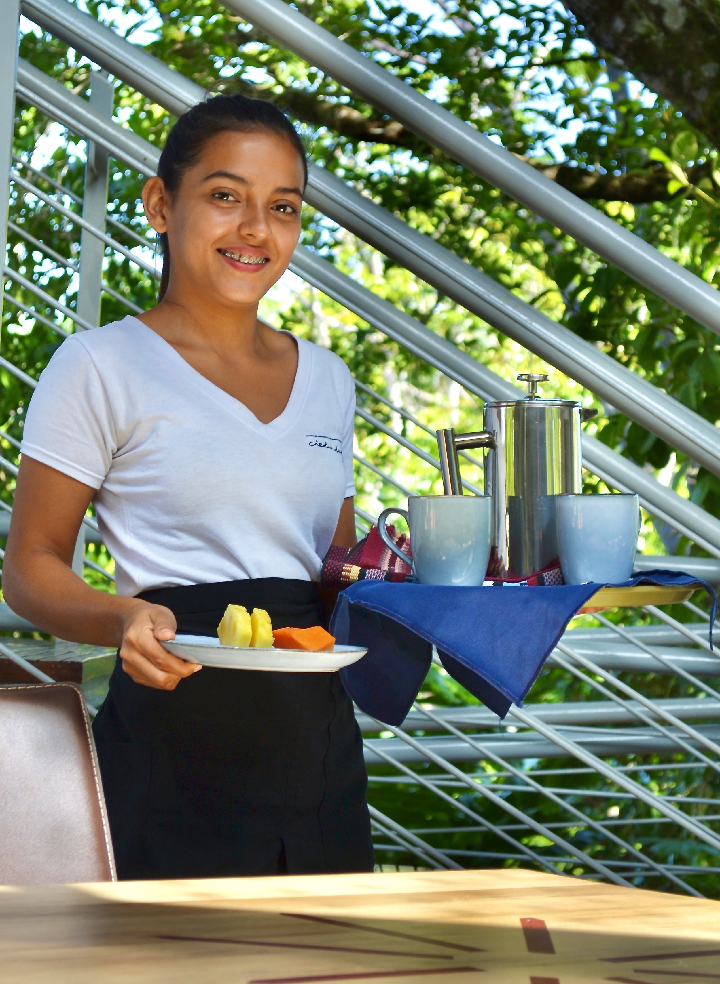 Coffee and Fruit at a typical morning at one of the best all inclusive resorts in costa rica.JPG