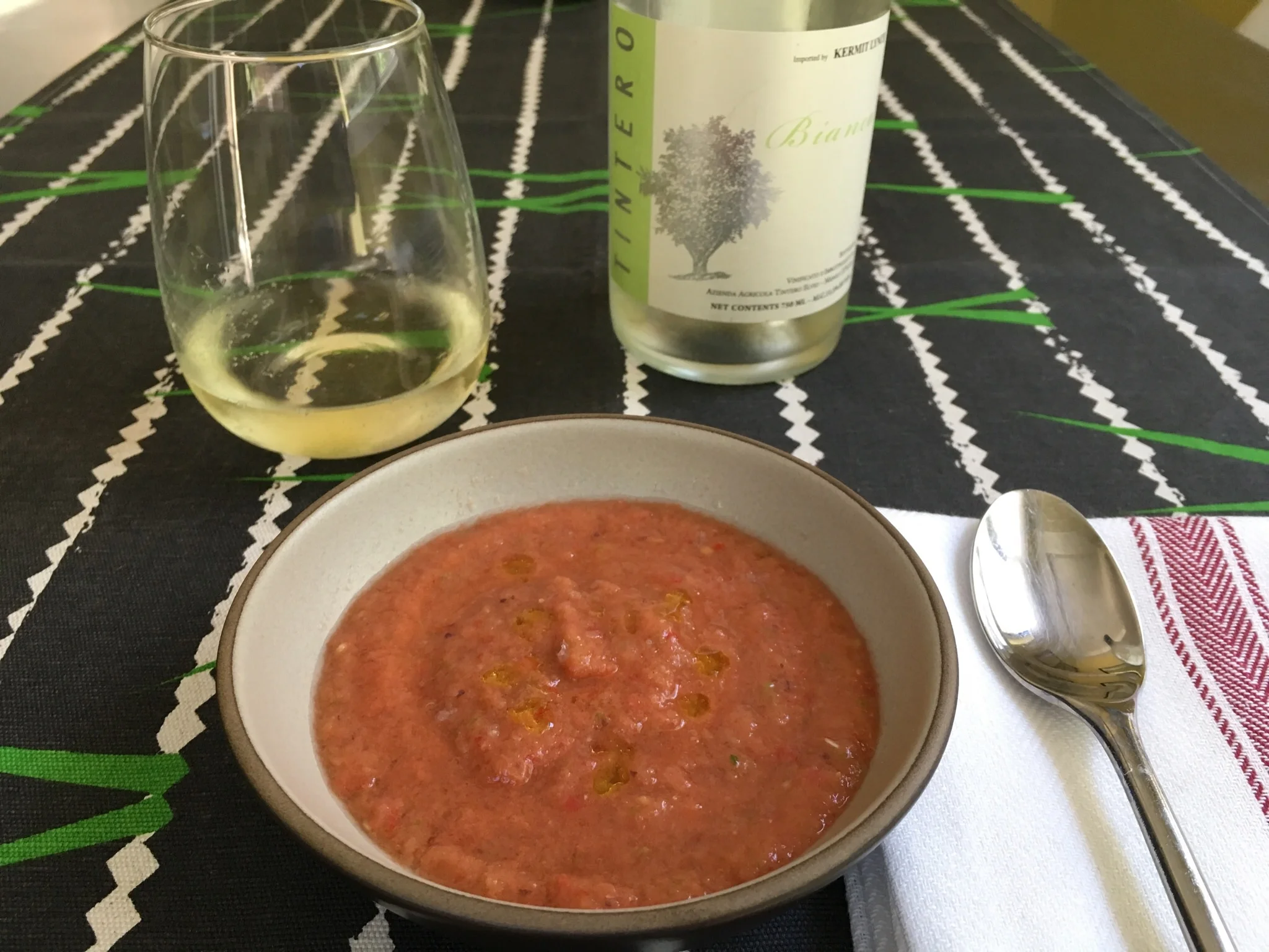 The finished product - with a drizzle of Spanish olive oil and a few flecks of good salt
