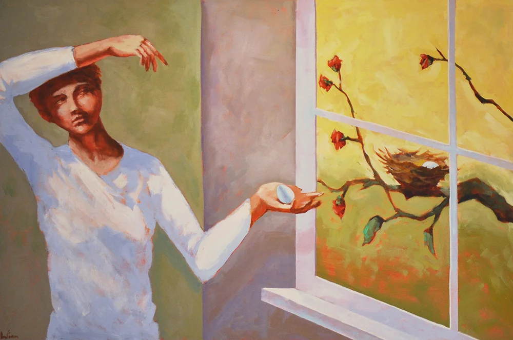 From Mine to Yours, 2015 Acrylic on canvas 24 x 30 inches