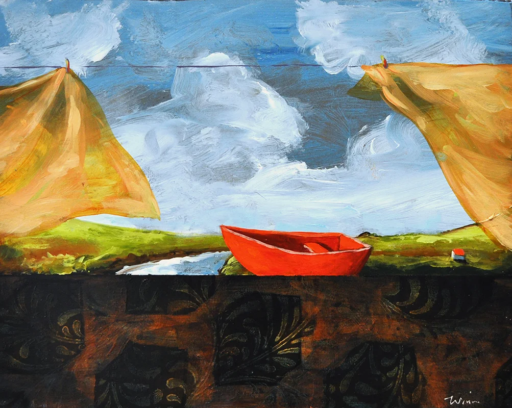 Toy Boat, 2015 Acrylic on canvas 8 x 10 inches