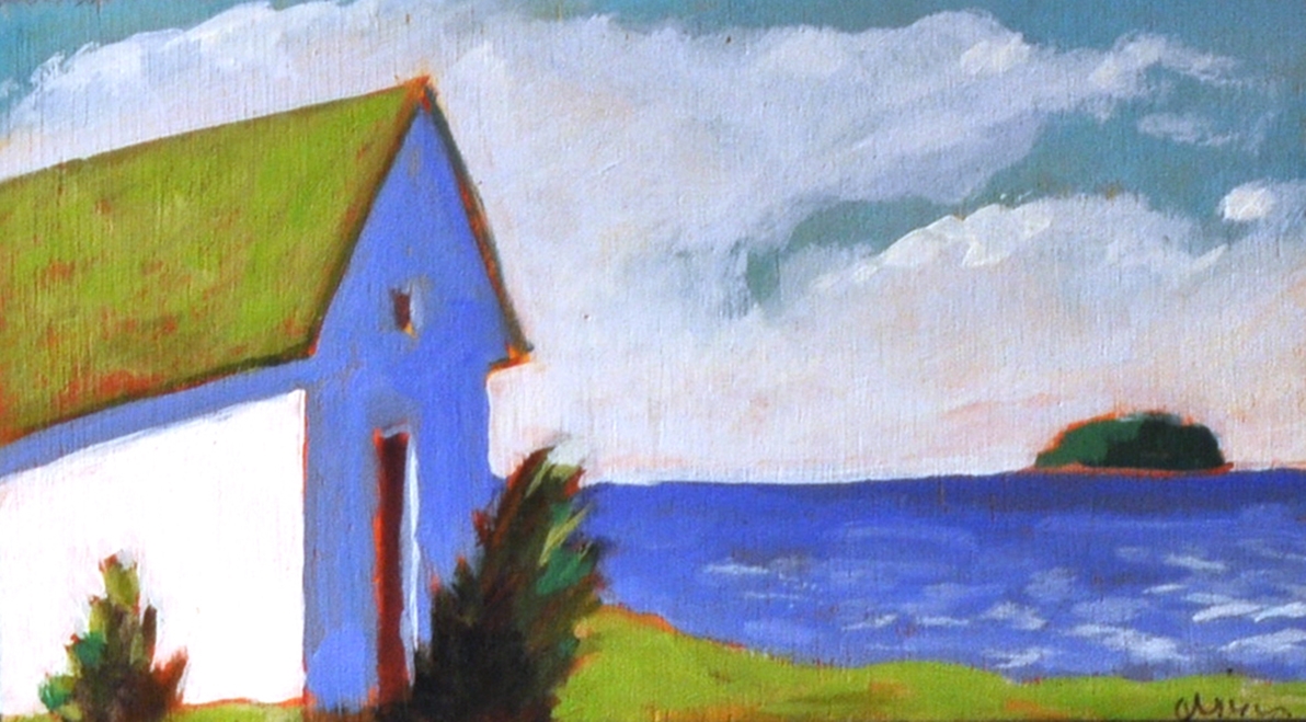Autumn Wind, 2015 Acrylic on canvas 3 x 5 inches