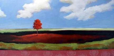 In the Clearing, 2006 Acrylic on canvas 38 x 24 inches