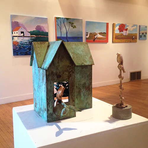 Bird House, 2016 Bronze 16 x 20 x 12 inches