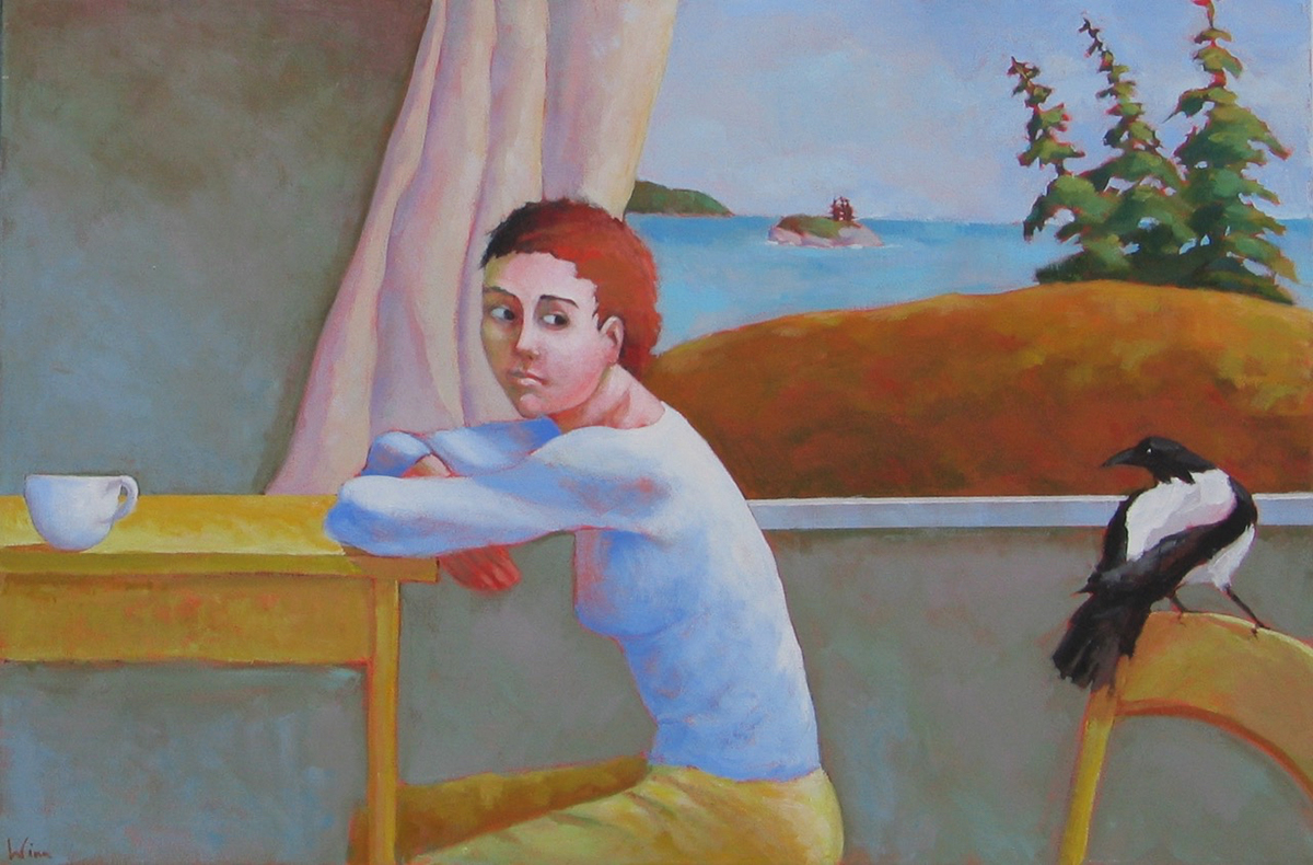 The Conversation, 2016 Acrylic on canvas 30 x 40 inches