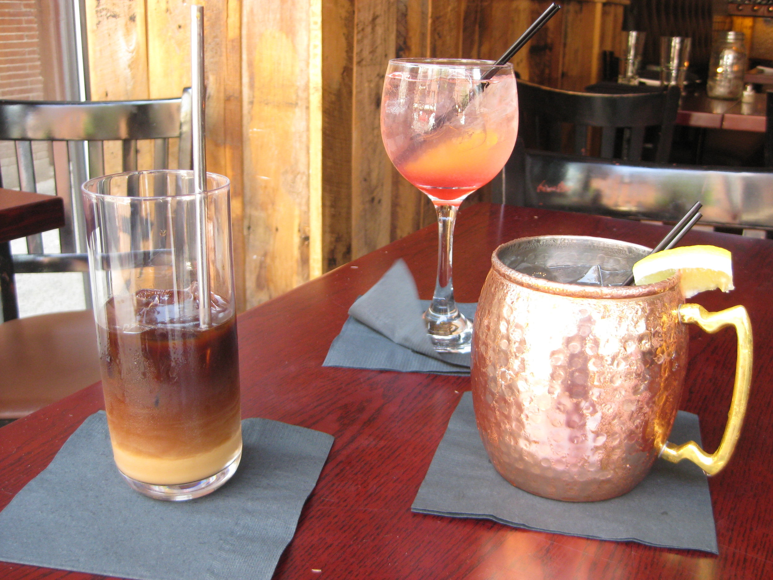Viet-Style Cold Brew (left) 