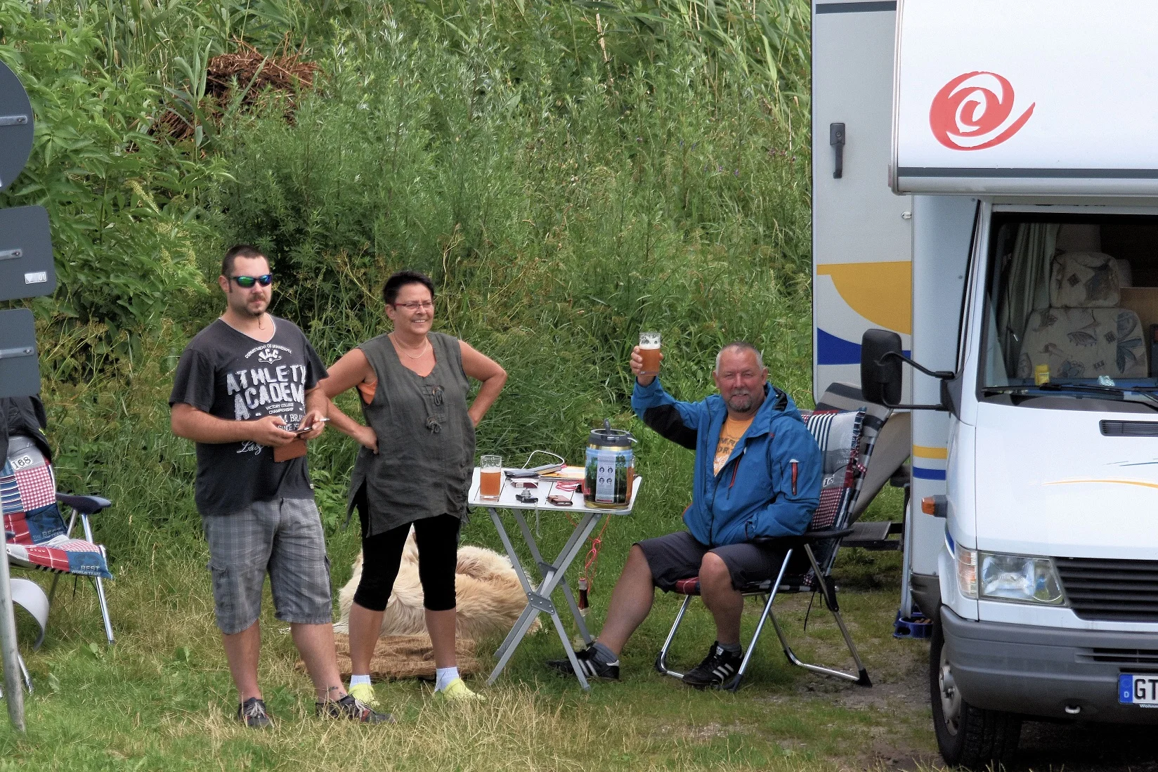 A Sunday Afternoon at the Kiel Canal in Germany