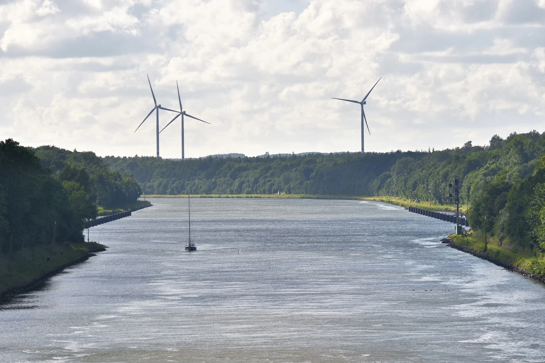 A Sunday Afternoon at the Kiel Canal in Germany