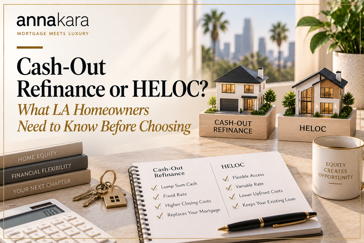 Cash-Out Refinance or HELOC? What LA Homeowners Need to Know Before Choosing