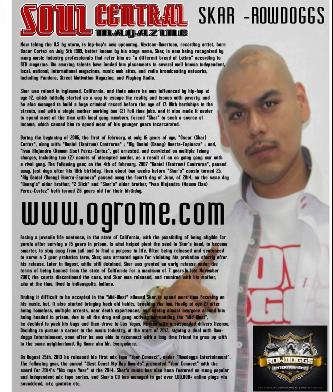 Soul Central Magazine stay showing me love. Available now #Rowdoggs #ThisIsSkar #SoulCentral #l4l #followforfollow #follow4follow #followplease #followback #followme #f4f #spamforspam #spam4spam #s4s #recentforrecent #recent4recent #r4r #row4row #lik