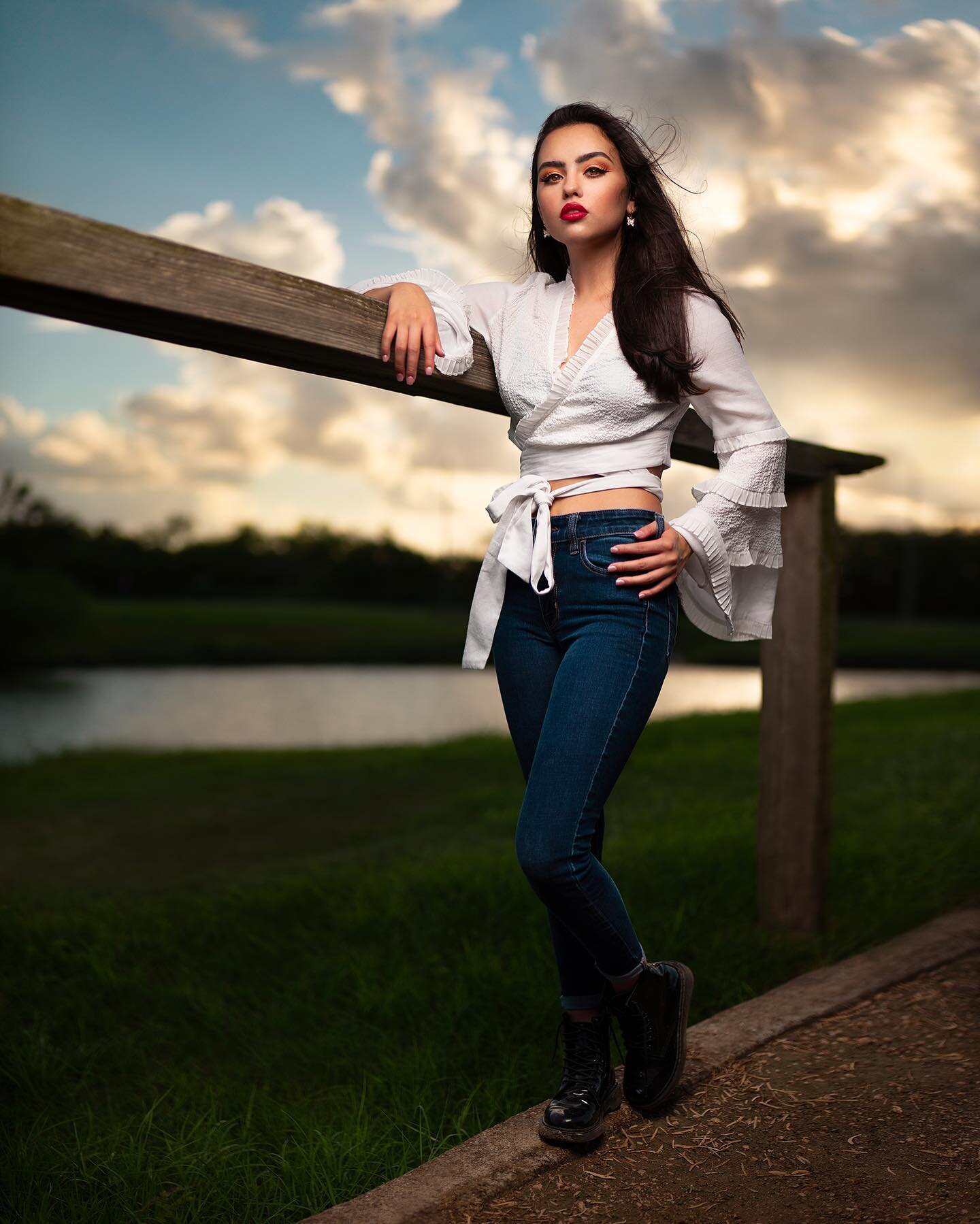 Anyone else a huge fan of clouds? That's the one thing I look for in a location to add some spice to my images when there's not much to work with, haha.😄
..
This shoot had a lot of things that challenged me; it was hot &amp; SO humid, there were a l
