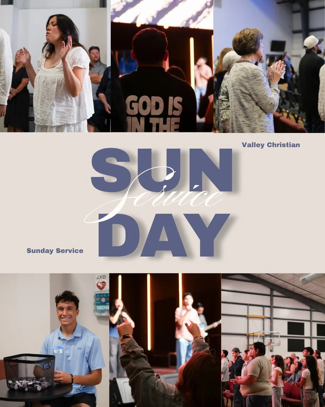 Hey church! Come join us this Sunday to see who God really is and let&rsquo;s all worship Him together as one. 🙌  Service starts at 10 am and we want to see you there! 💌🙏