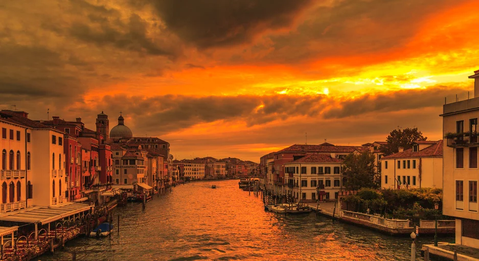 Venice in golden light