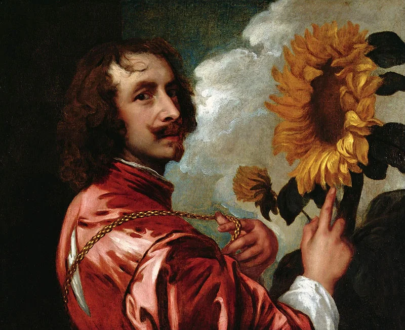 Self Portrait with a Sunflower, Anthony Van Dyke