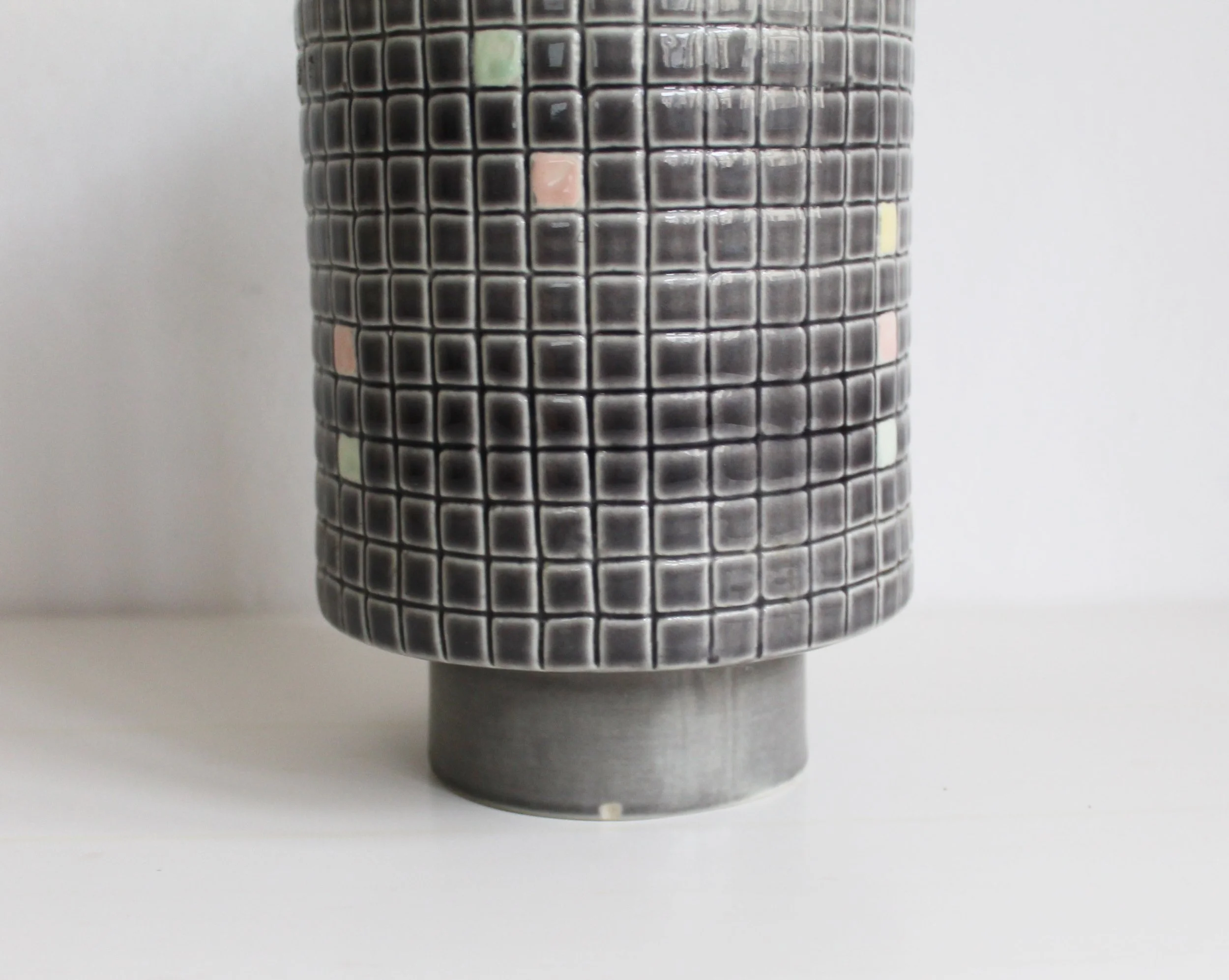Pastel accent mosaic ceramic vase.jpg