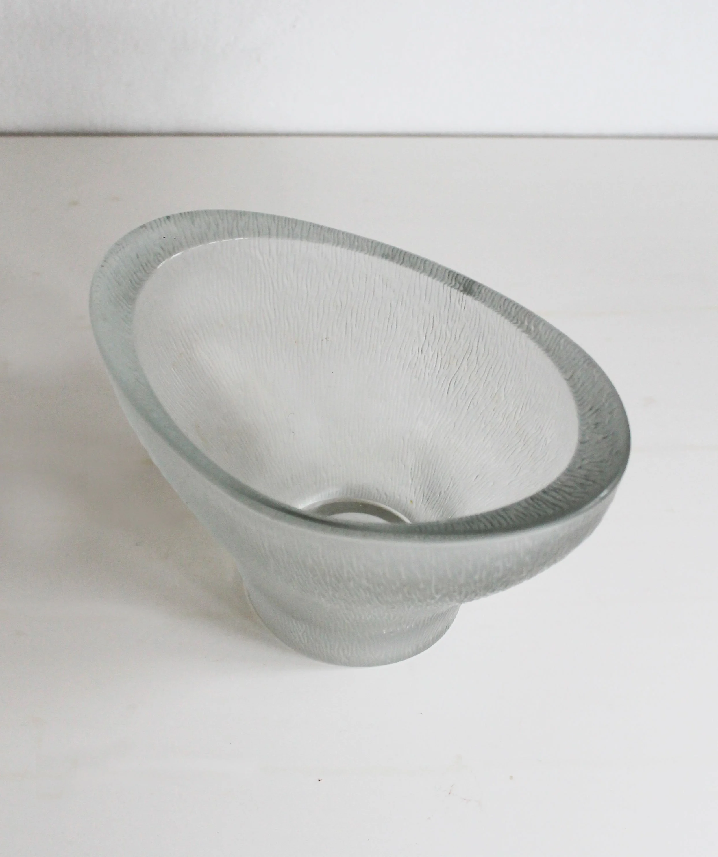 Interior view showing soft light diffusion through matte crystal surface.jpg