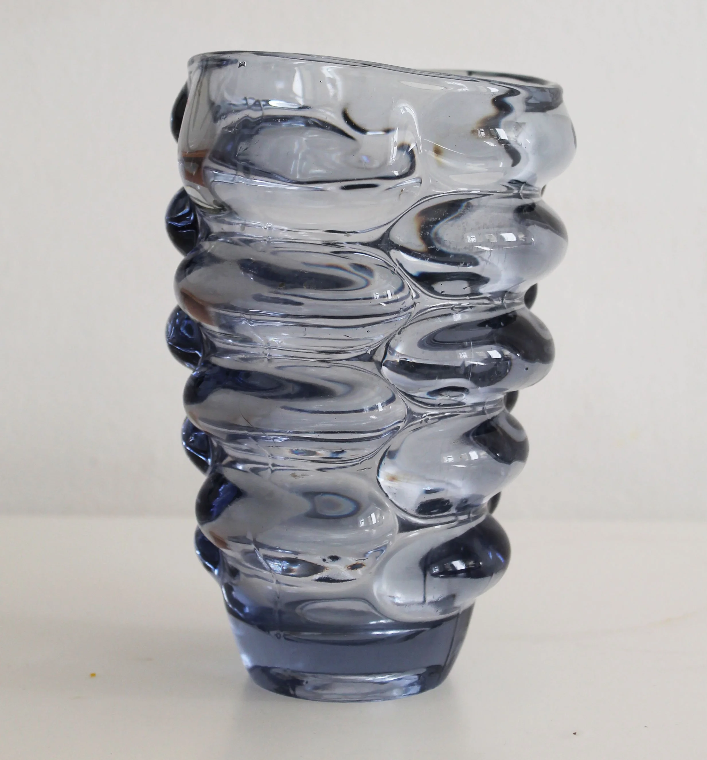 1960’s Bohemian Glass Vase by Vladislav Urban for Hermanova Hut Glasswork
