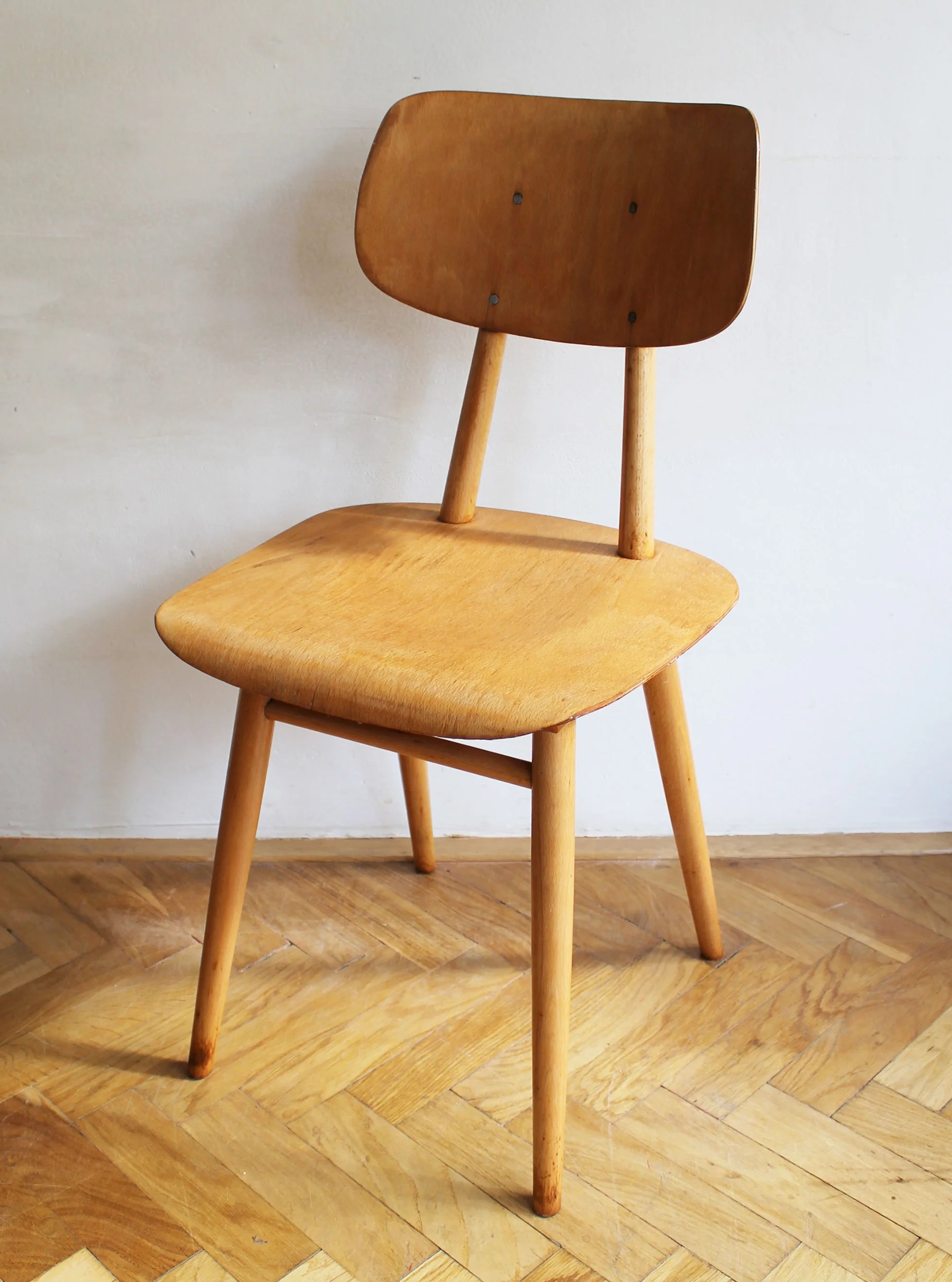 Pair of Dining Chairs by Antonin Suman for TON