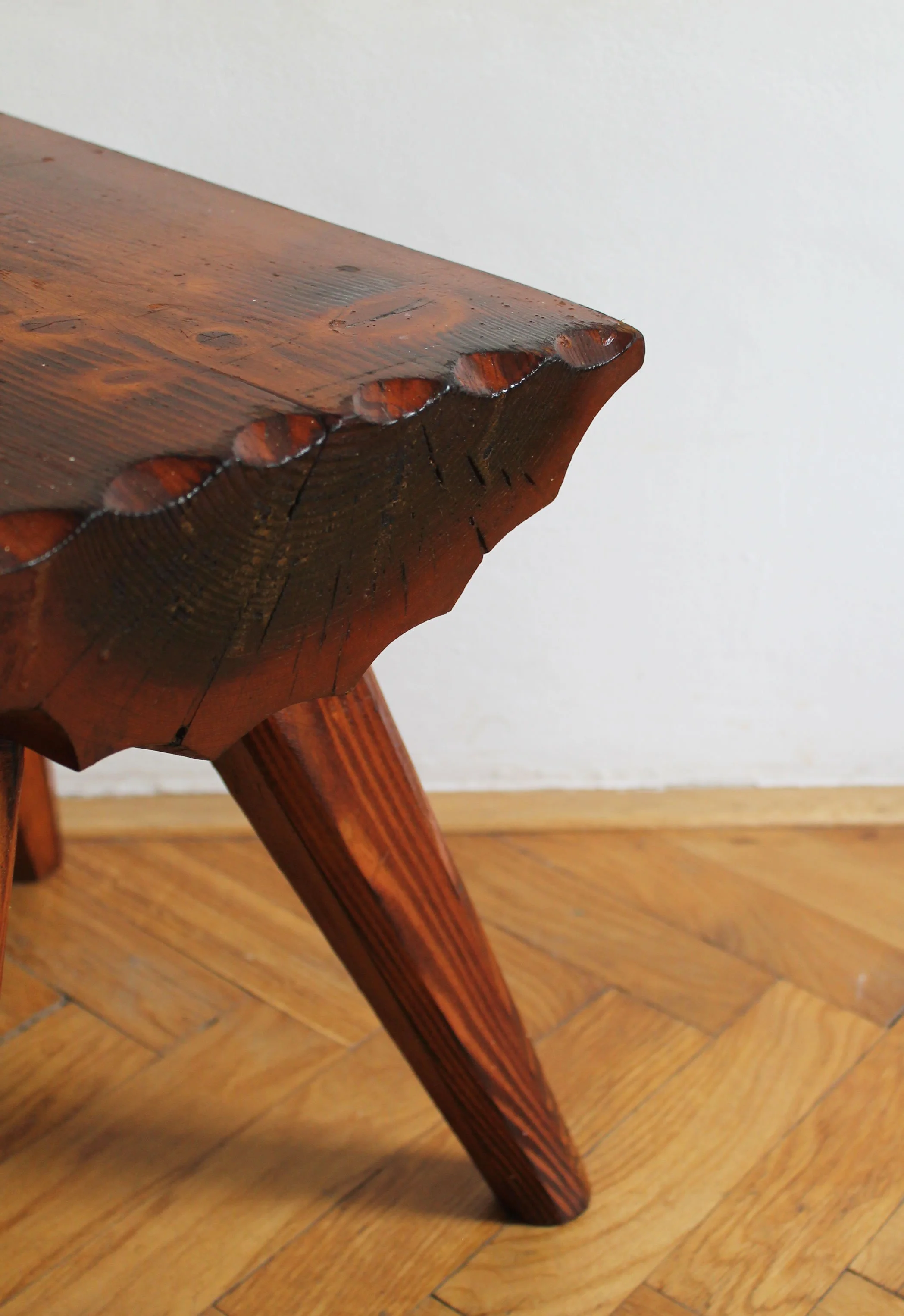 1970's Pair of solid oak stools (Copy)