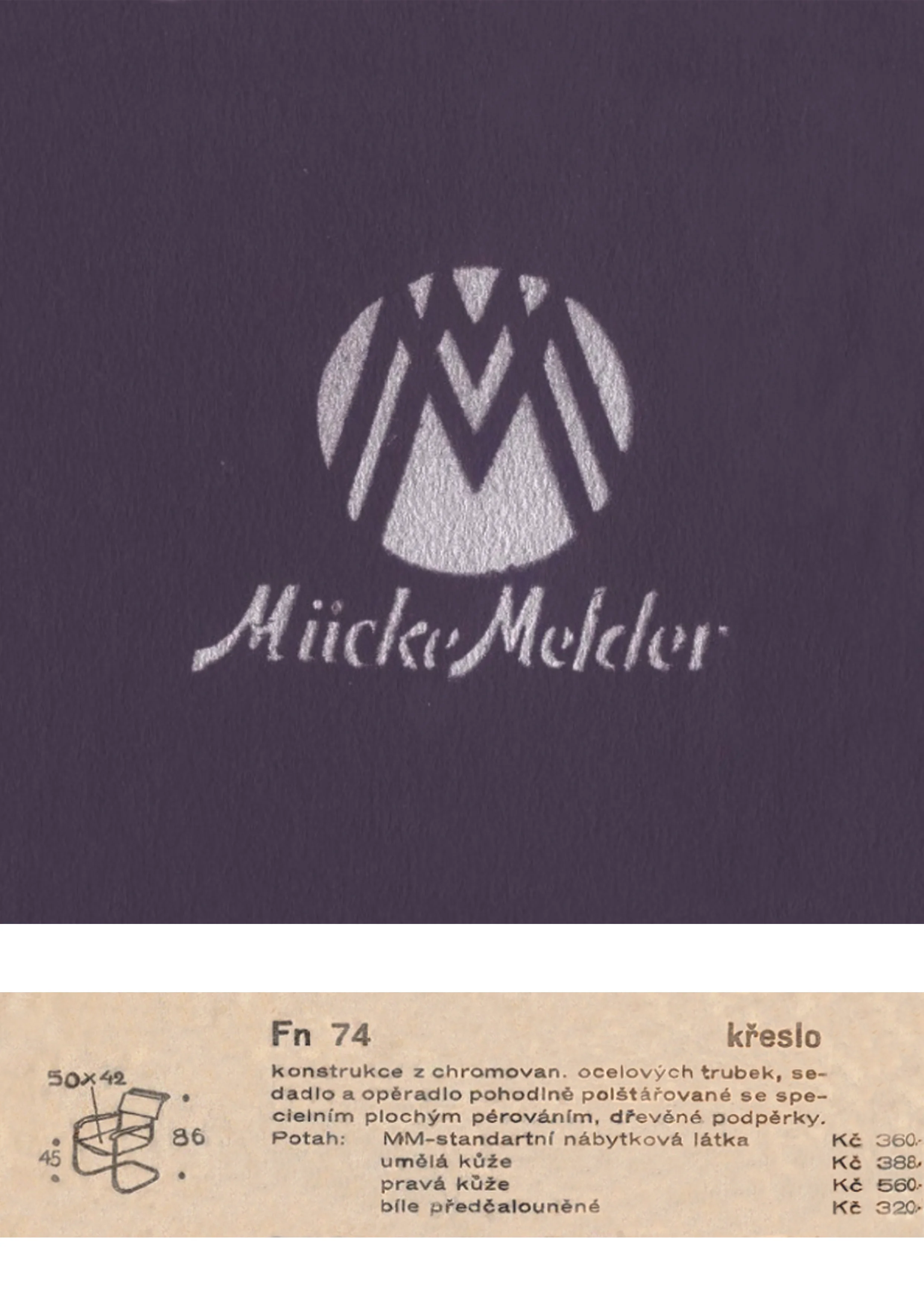 FN 74 Modernist Cantilever Chair by H.J.Hagemann for Mucke-Melder Catalogue (Copy)