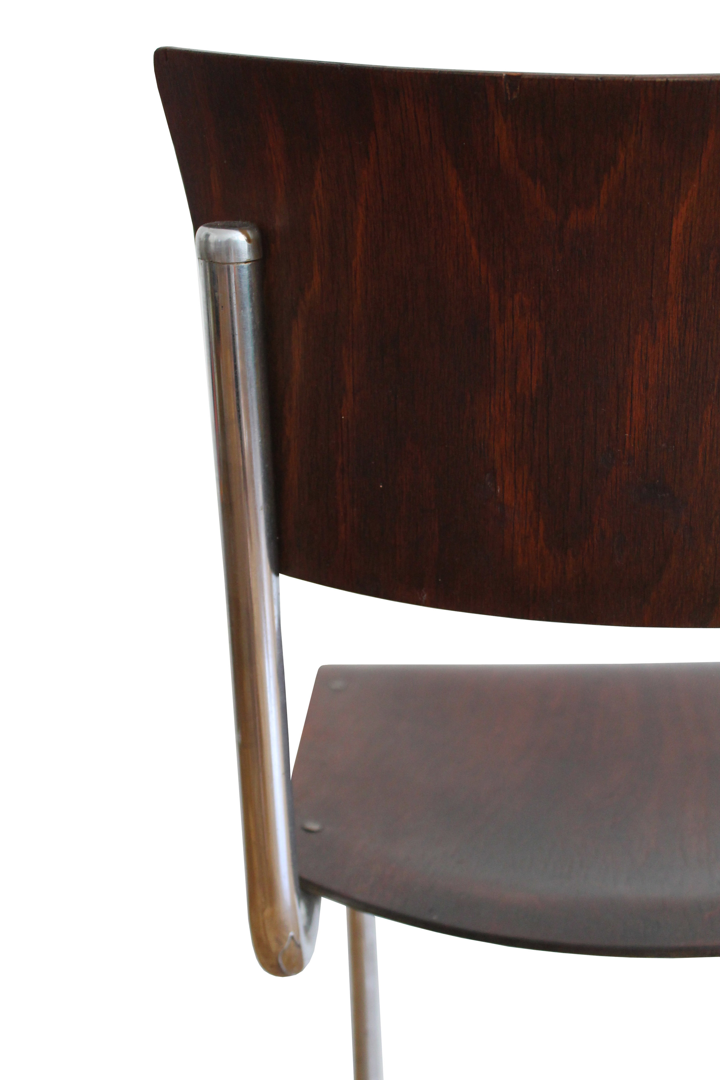 Modernist Tubular Chairs - Set of four S10 chairs by the Slezak Company (Copy)