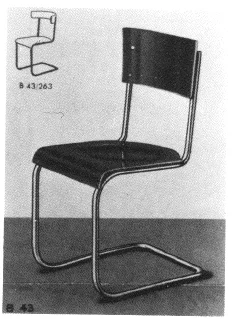 Modernist Tubular Chairs - Set of four S10 chairs by the Slezak Company (Copy)