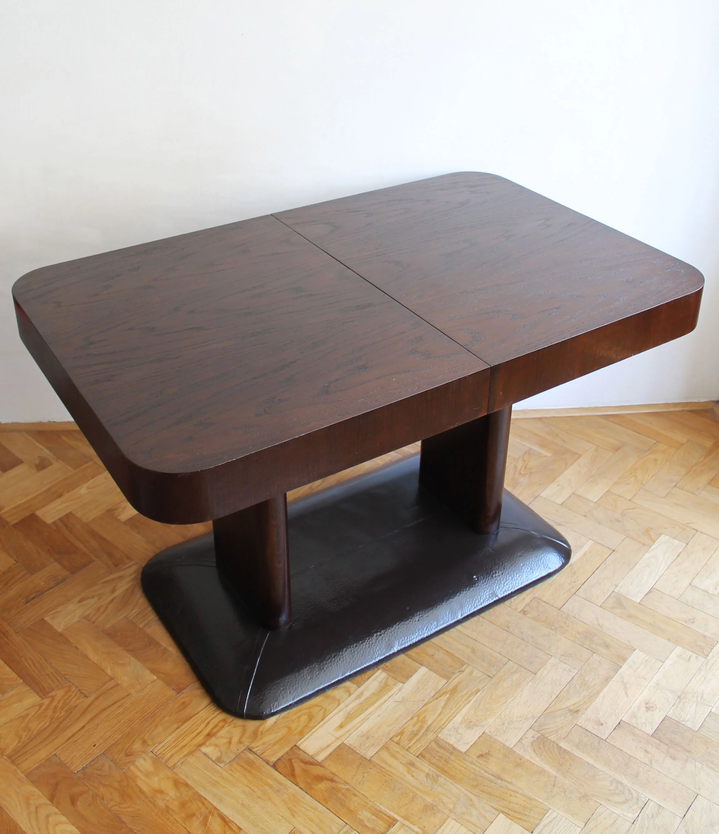 Compact vintage dining table before extension.jpg