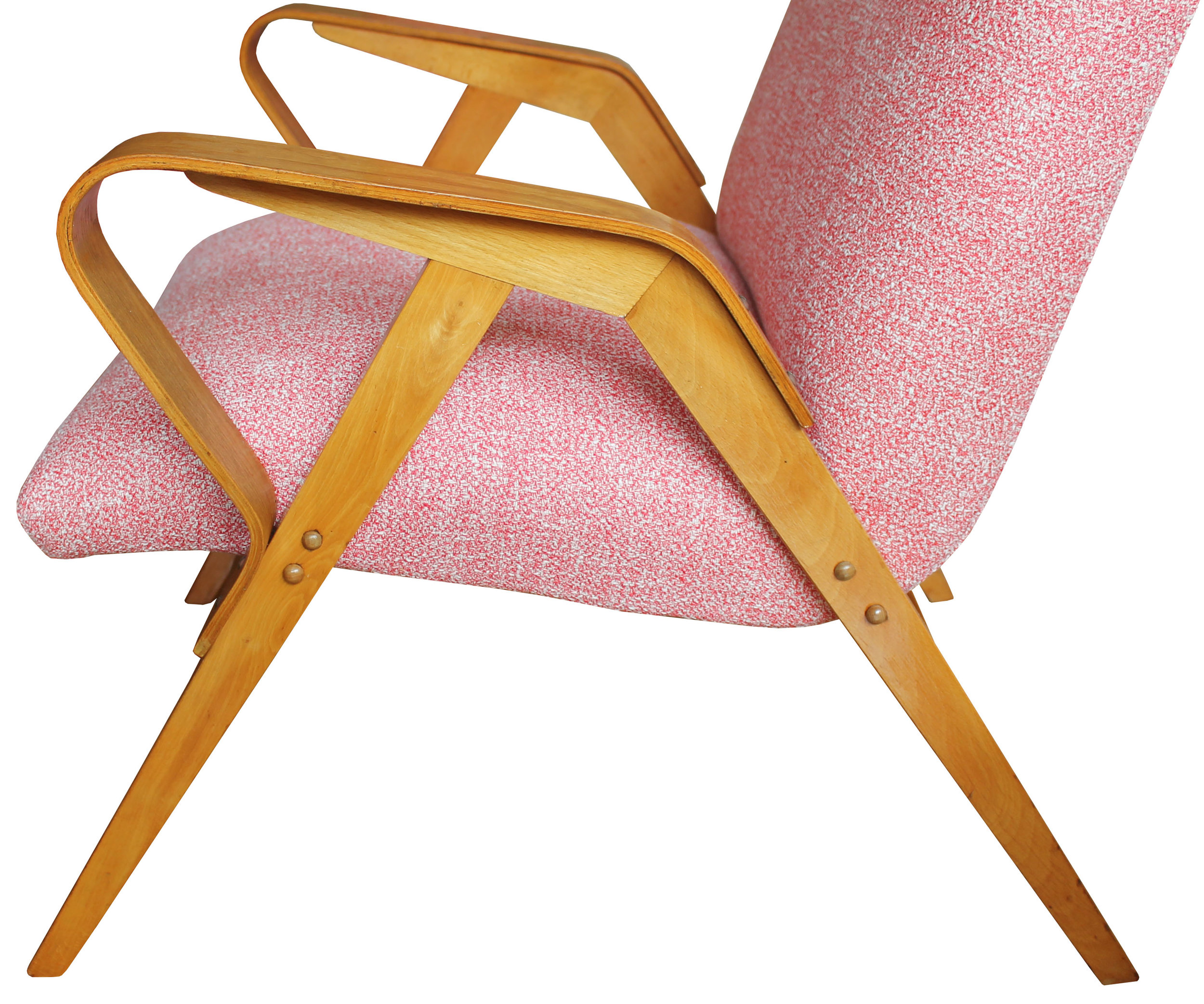 Pair of Mid Century Tatra Armchairs; Model No. 24-23 by Frantisek Jirak
