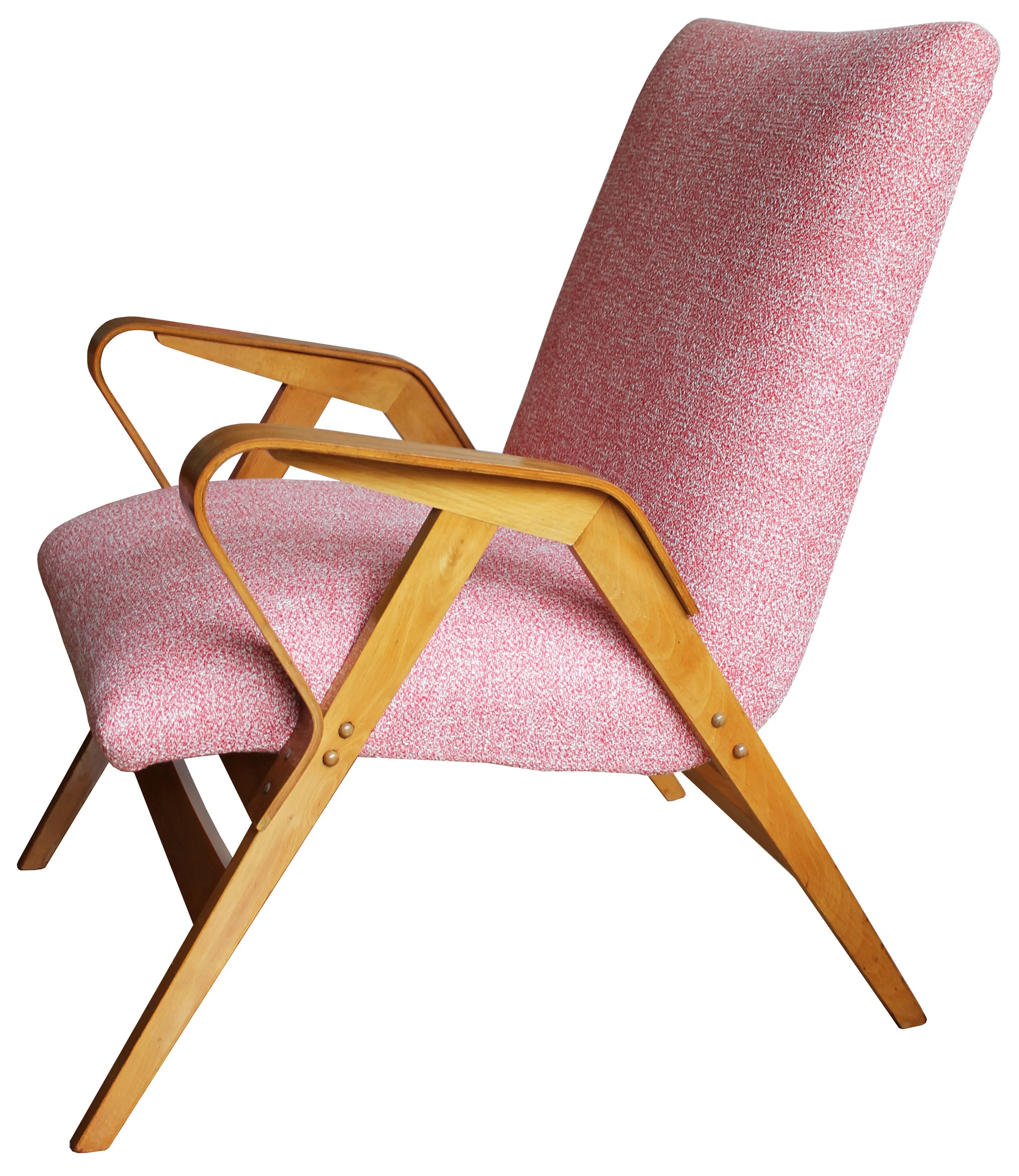 Pair of Mid Century Tatra Armchairs; Model No. 24-23 by Frantisek Jirak