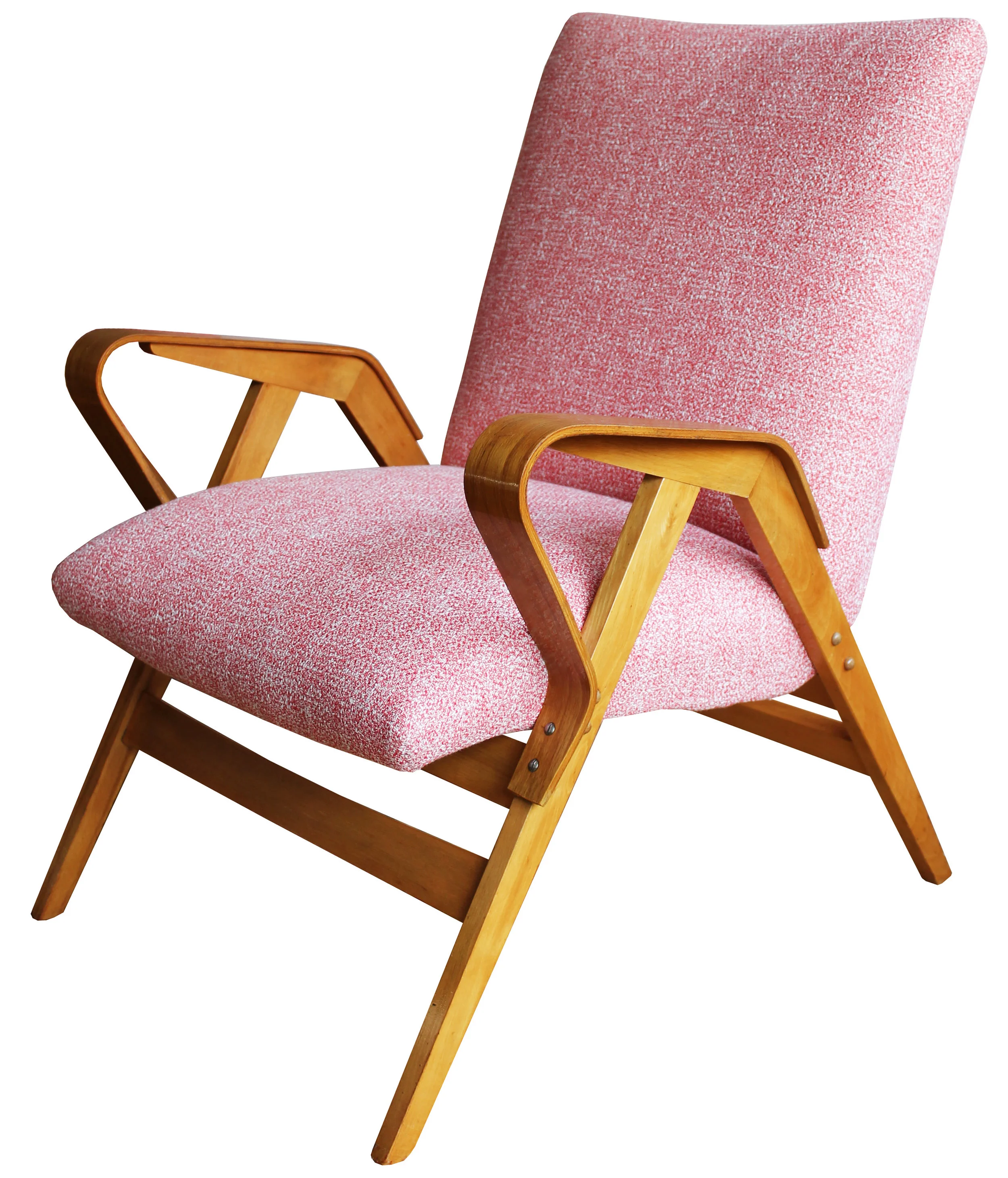 Pair of Mid Century Tatra Armchairs; Model No. 24-23 by Frantisek Jirak