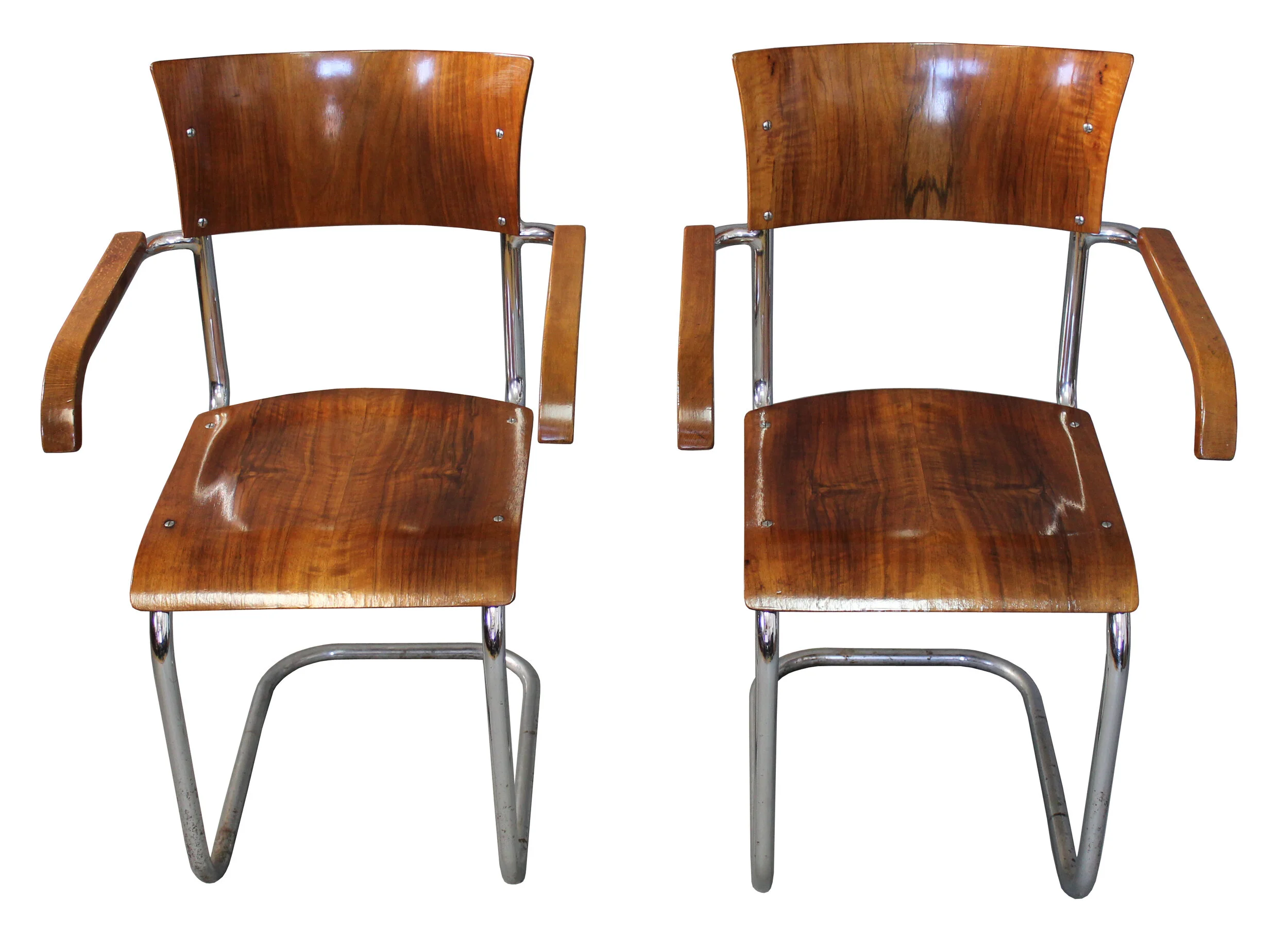 Pair of 1930's Modernist Chairs by Anton Lorenz (Copy)