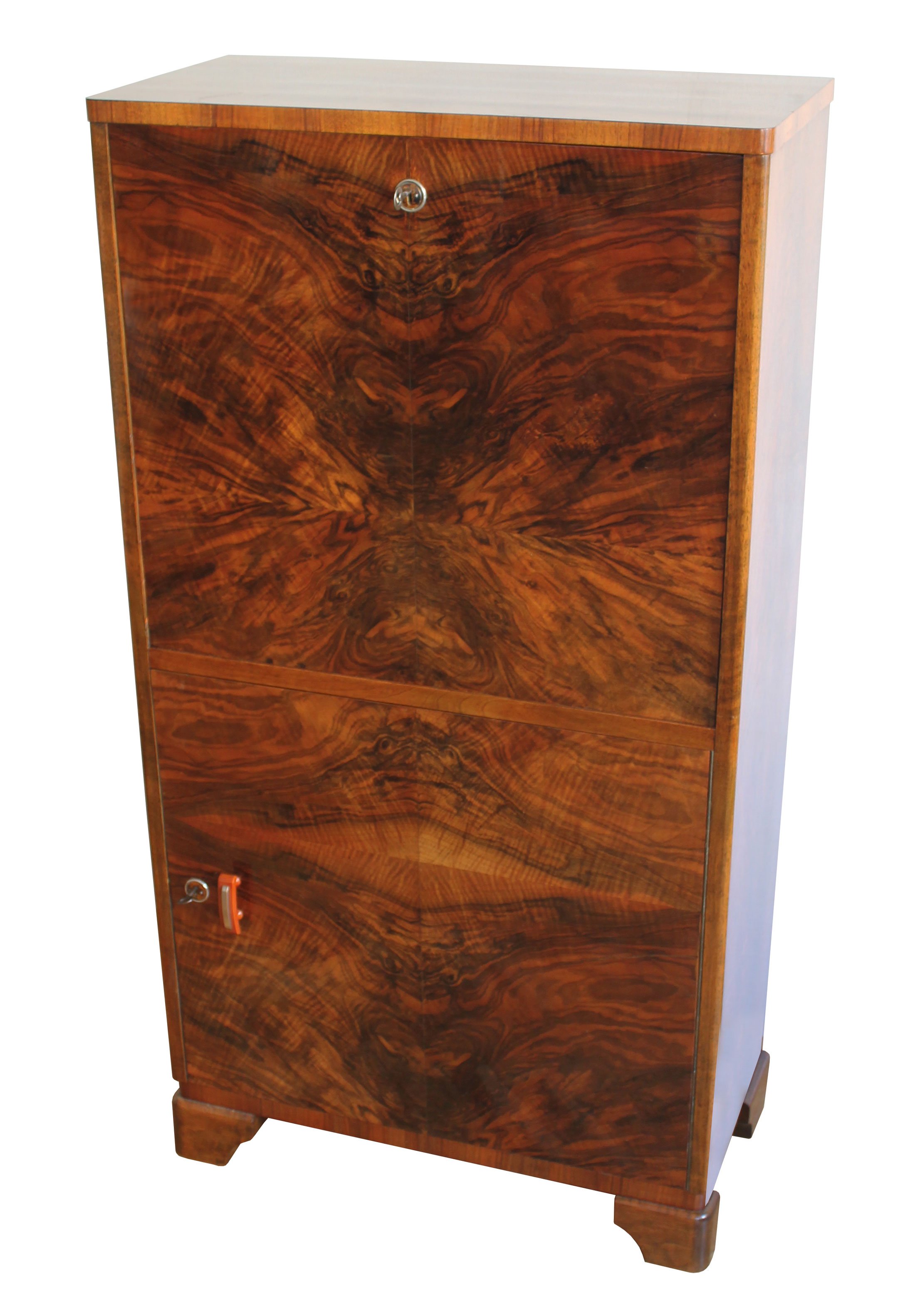 1920's Modernist Walnut Cabinet