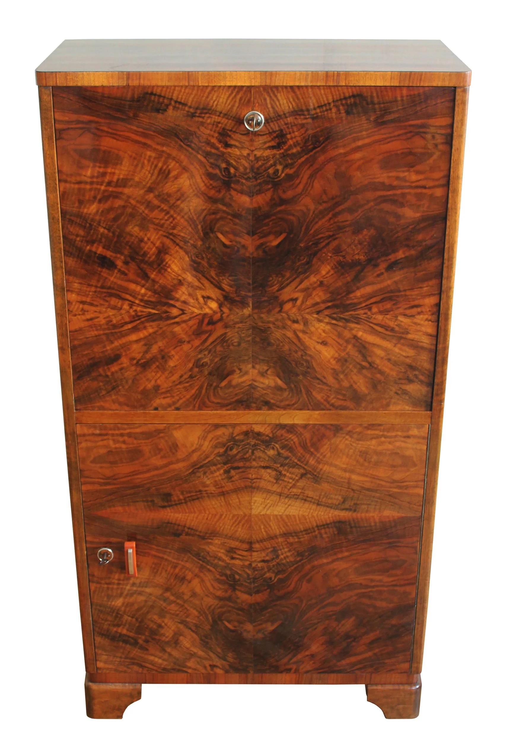 1920's Modernist Walnut Cabinet