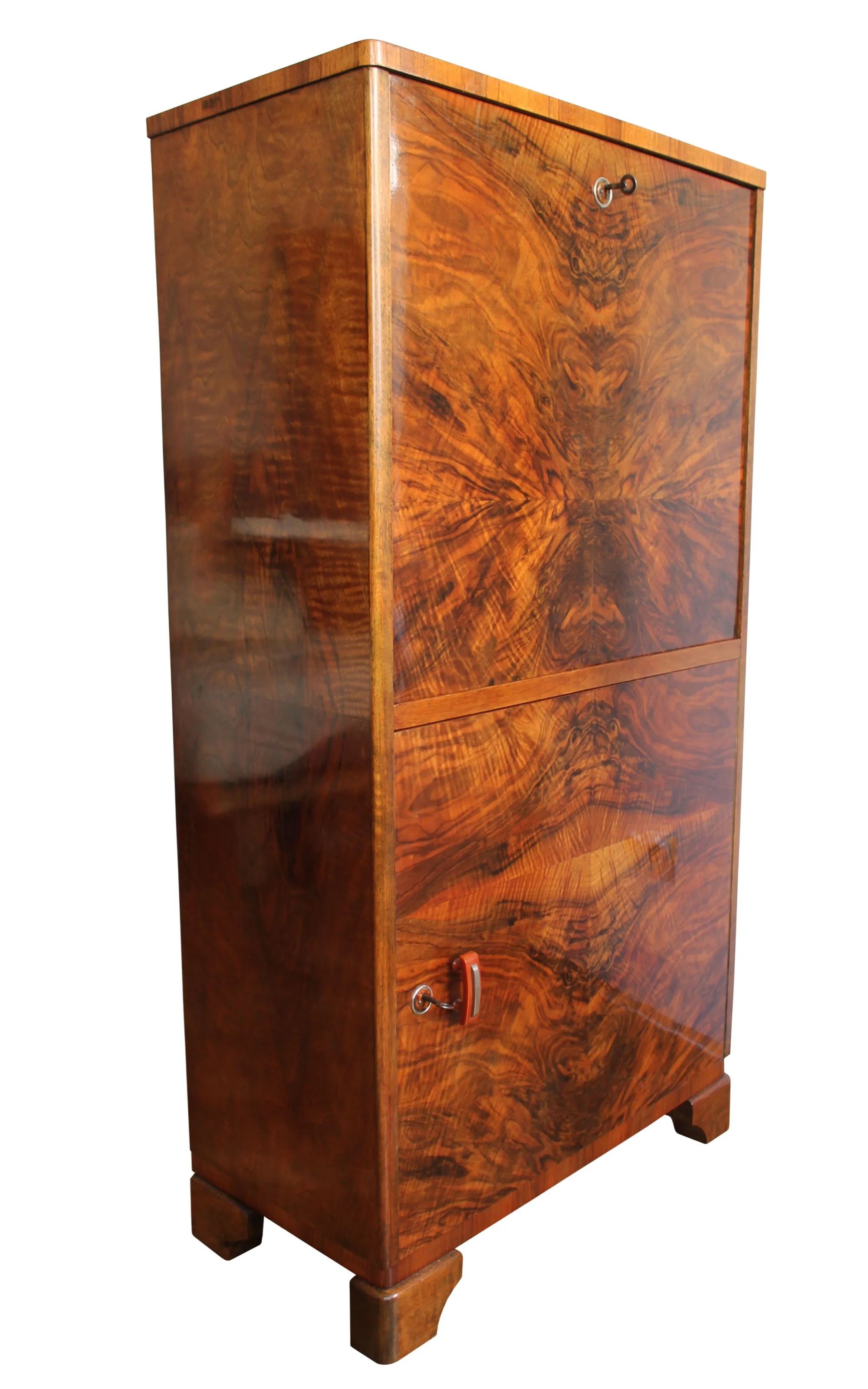 1920's Modernist Walnut Cabinet
