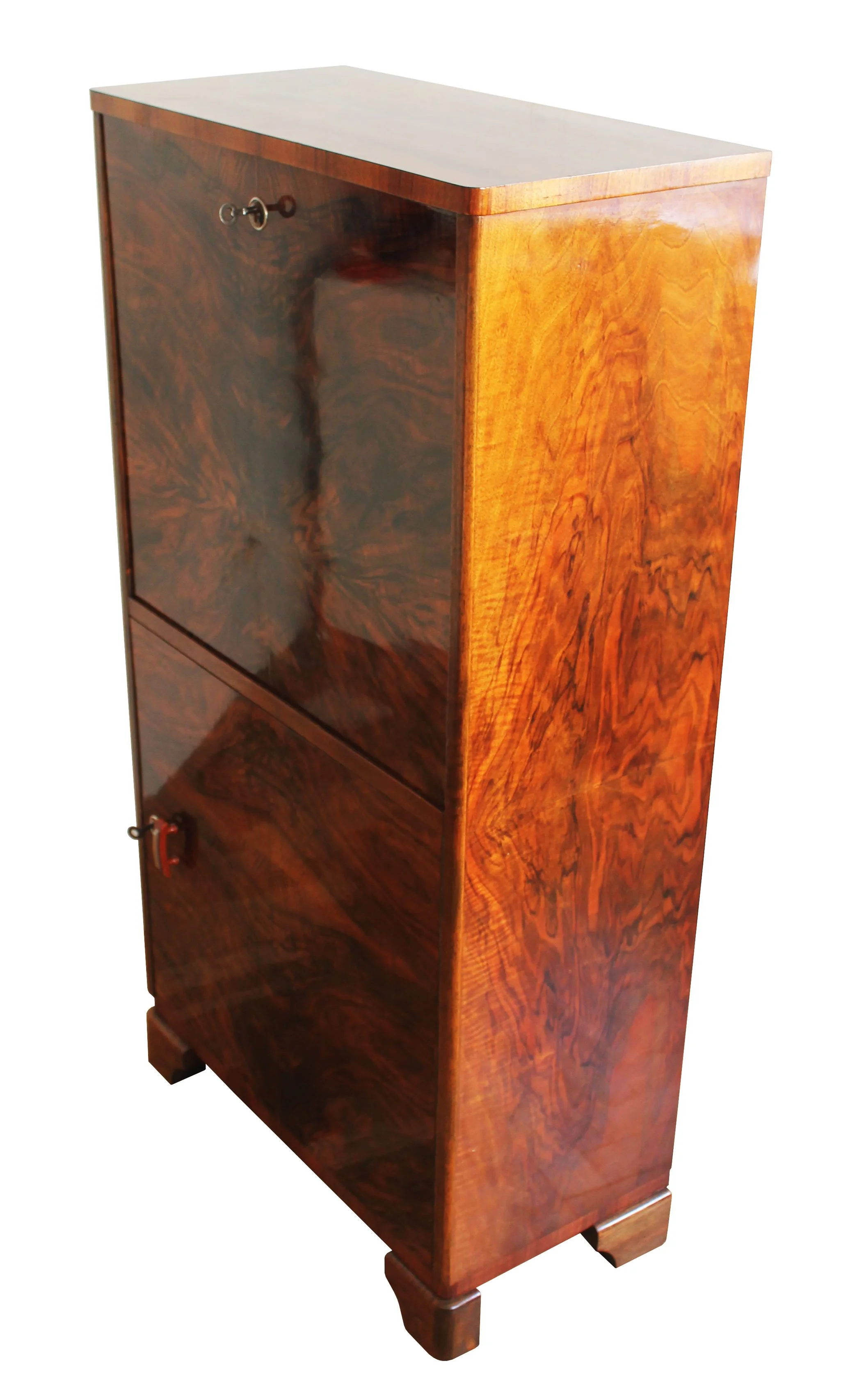 1920's Modernist Walnut Cabinet