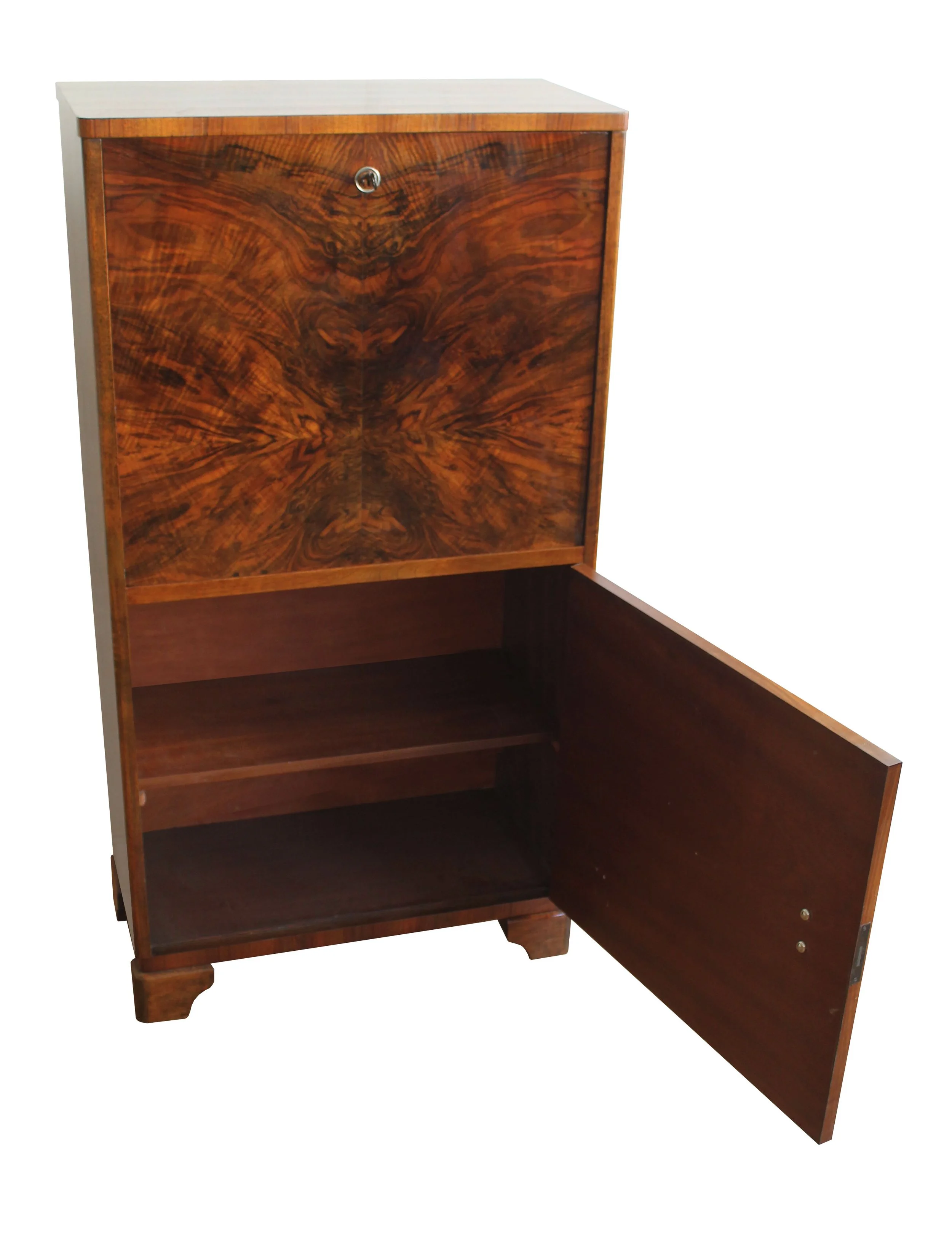 1920's Modernist Walnut Cabinet