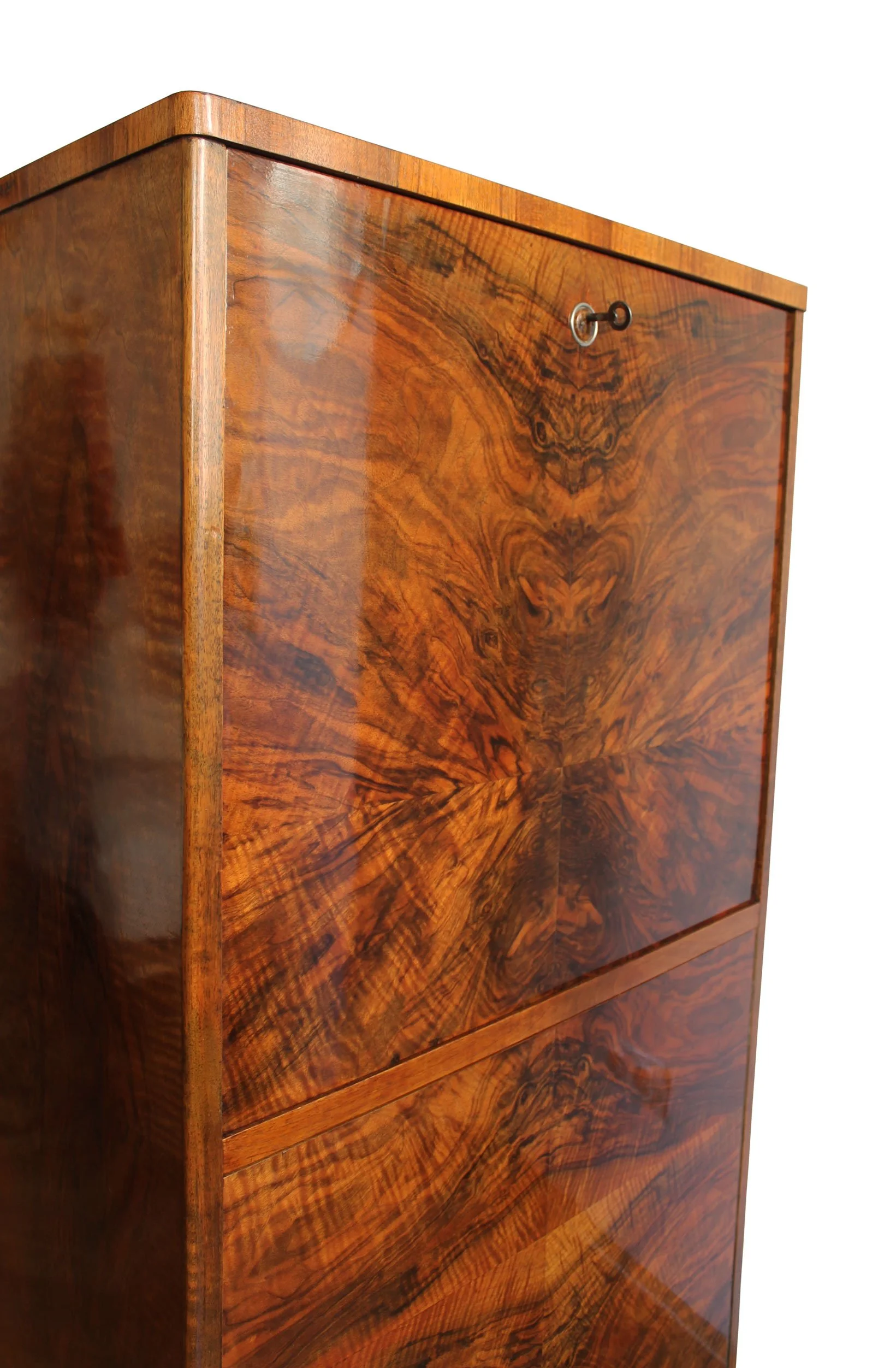 1920's Modernist Walnut Cabinet