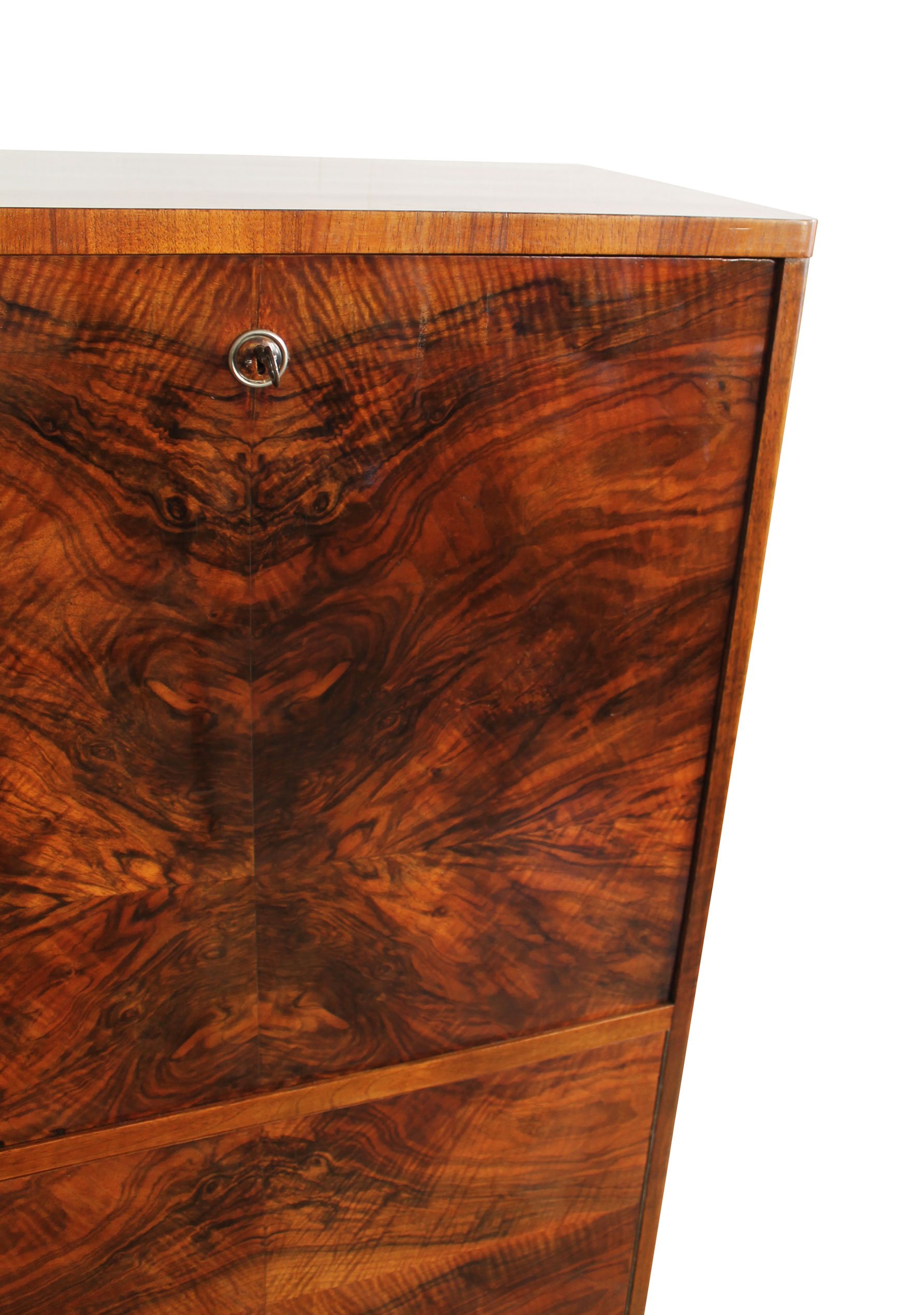 1920's Modernist Walnut Cabinet