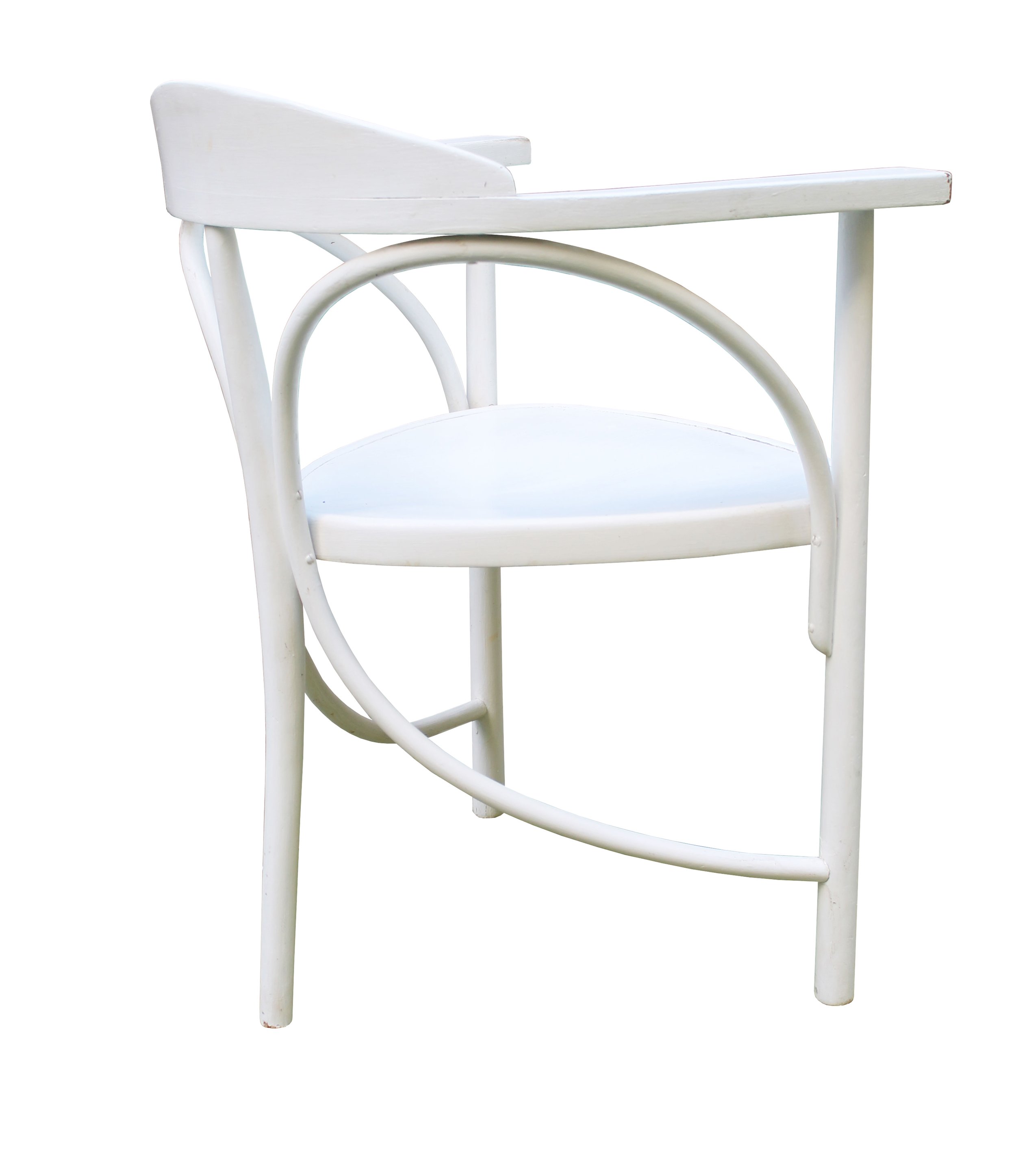 Art Nouveau Three-Legged Chair Model No.81 by Thonet (Copy)