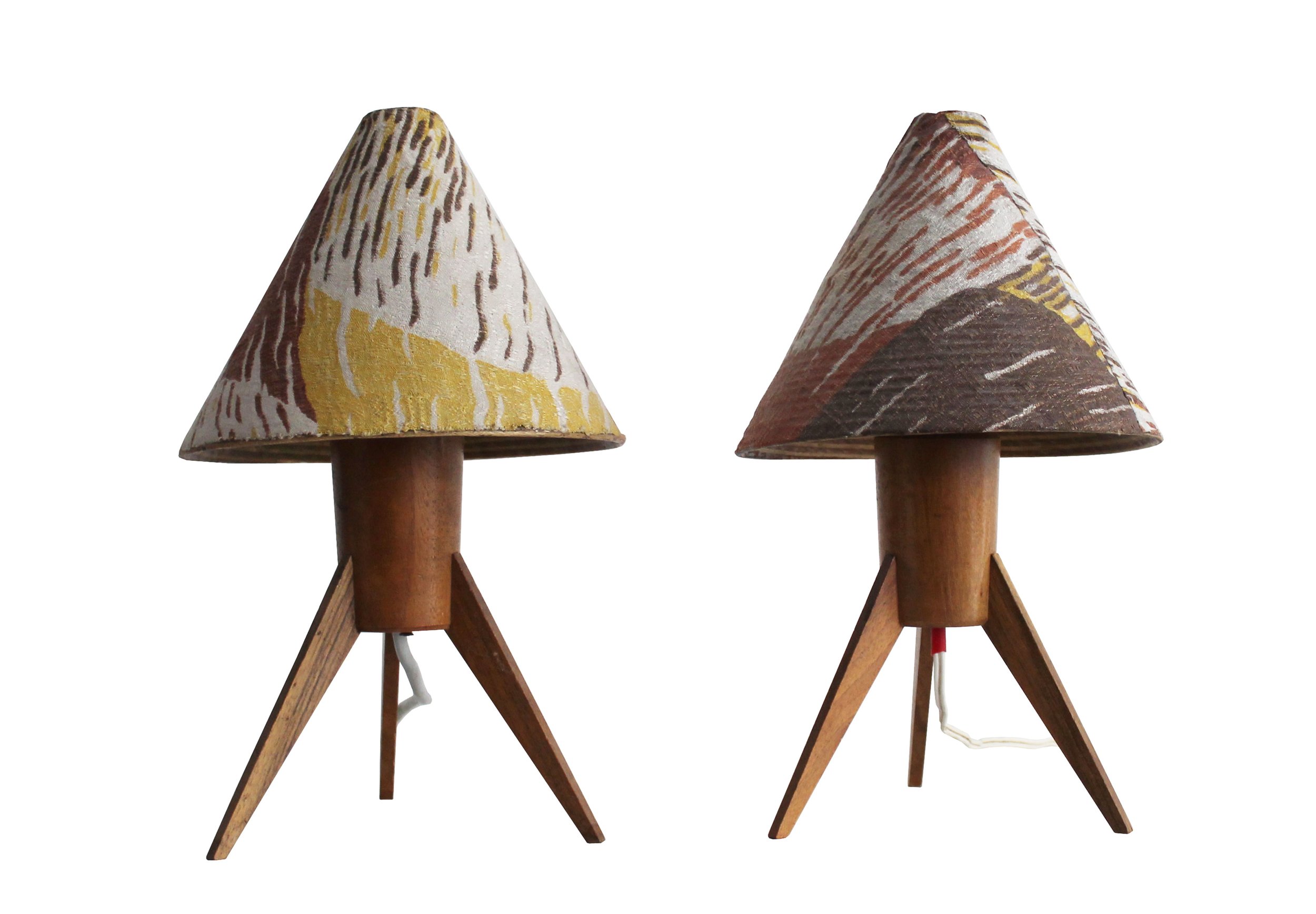 1960's Mid Century Pair of Bedside Table Lamps (Copy)