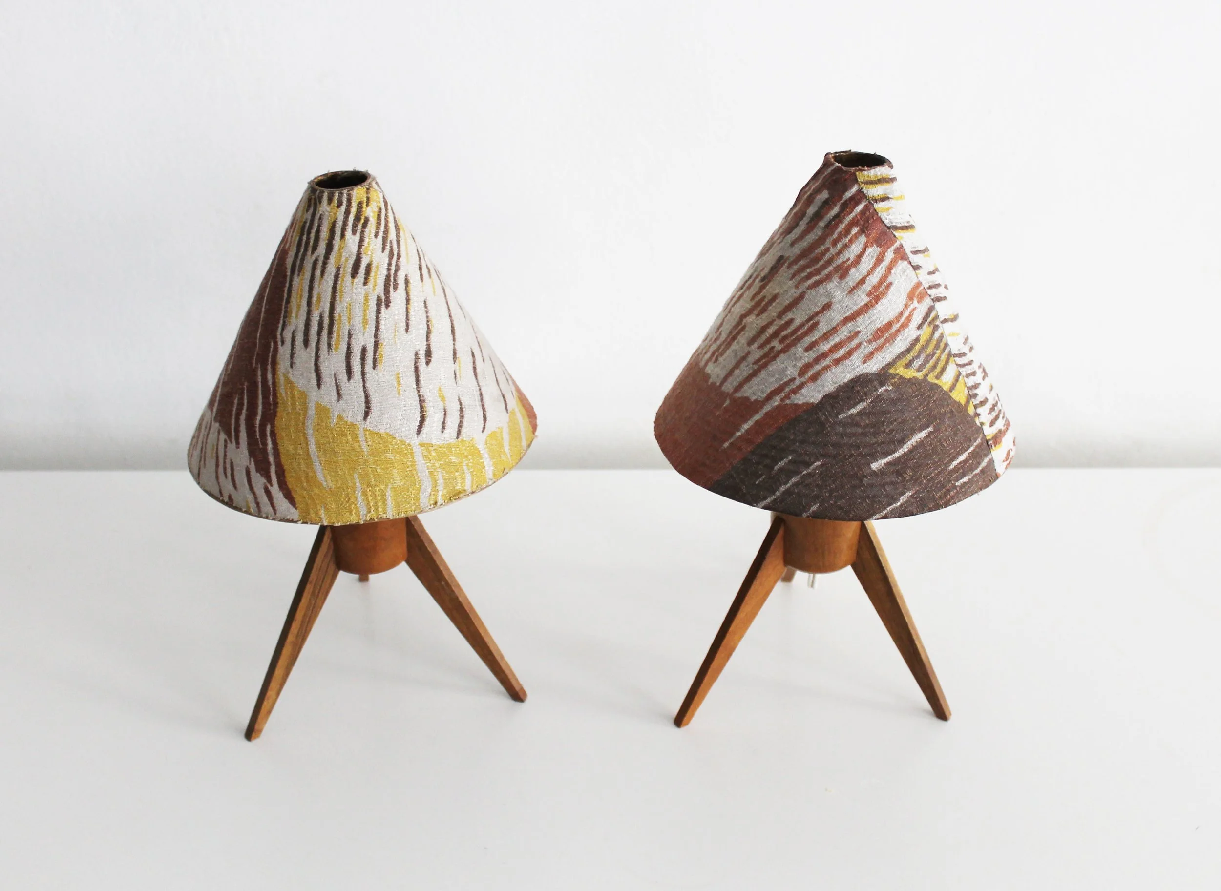 1960's Mid Century Pair of Bedside Table Lamps (Copy)