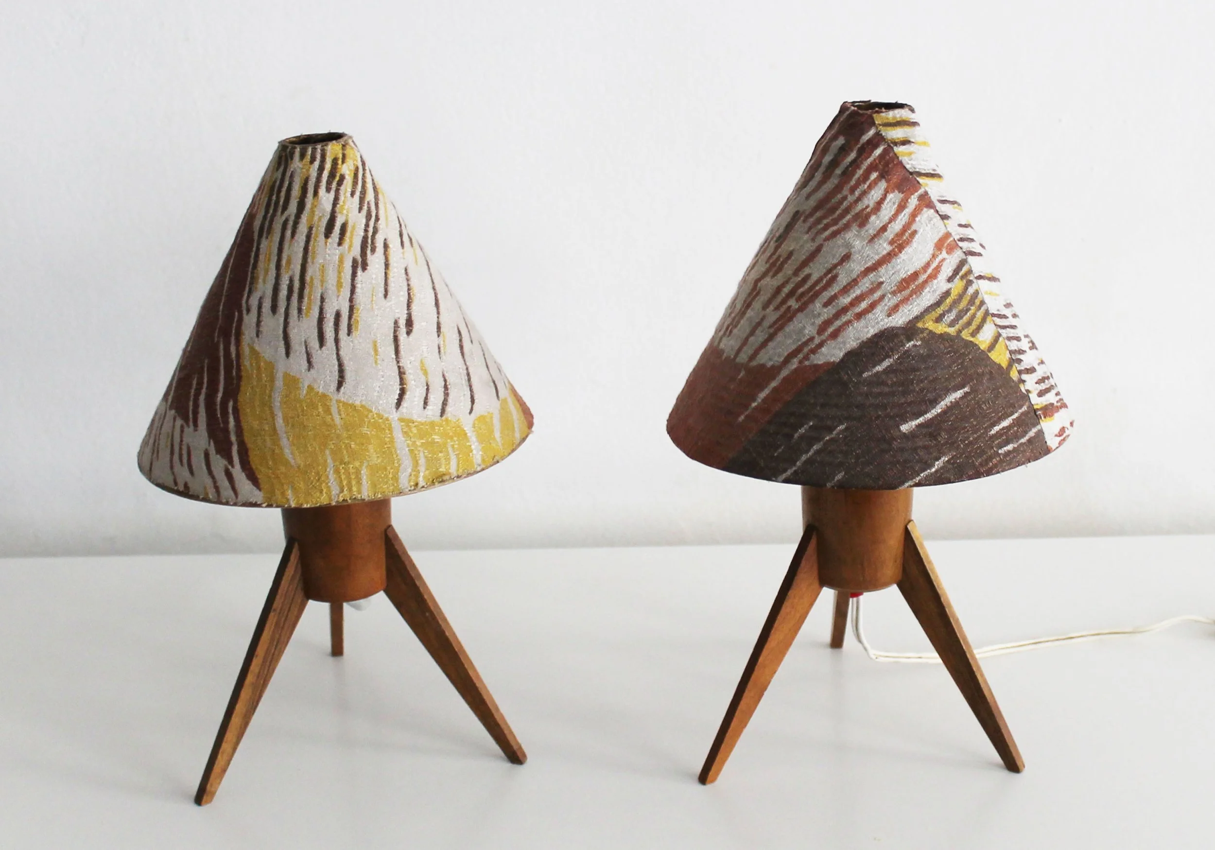 1960's Mid Century Pair of Bedside Table Lamps (Copy)
