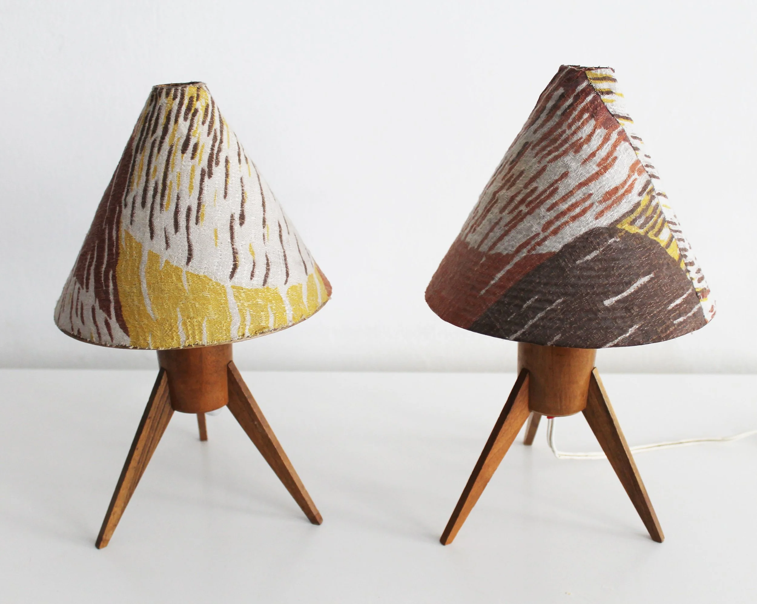 1960's Mid Century Pair of Bedside Table Lamps (Copy)