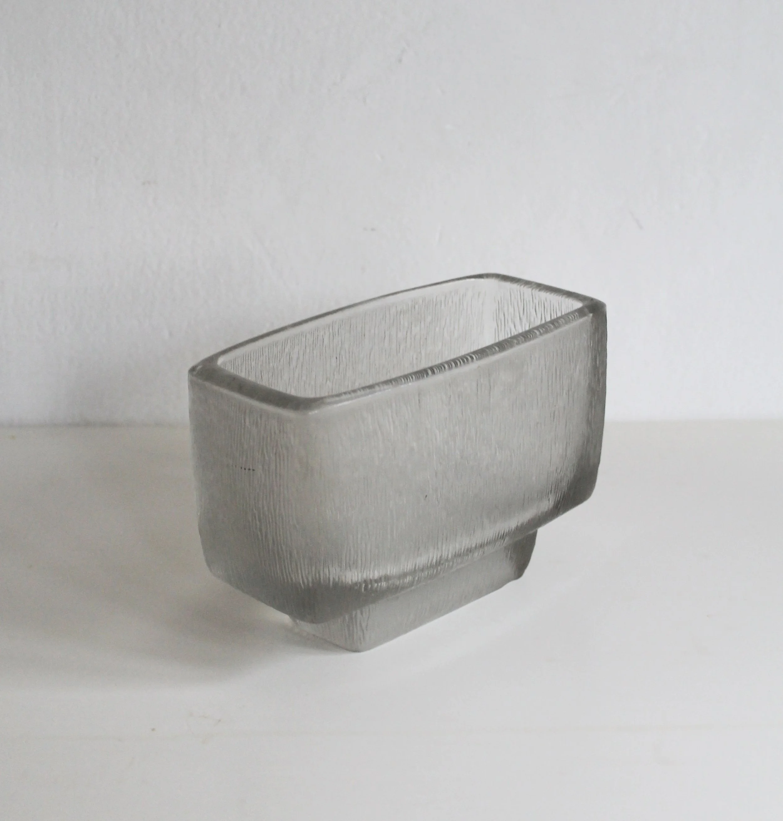Textured sandblasted glass planter from Czechoslovakia.jpg