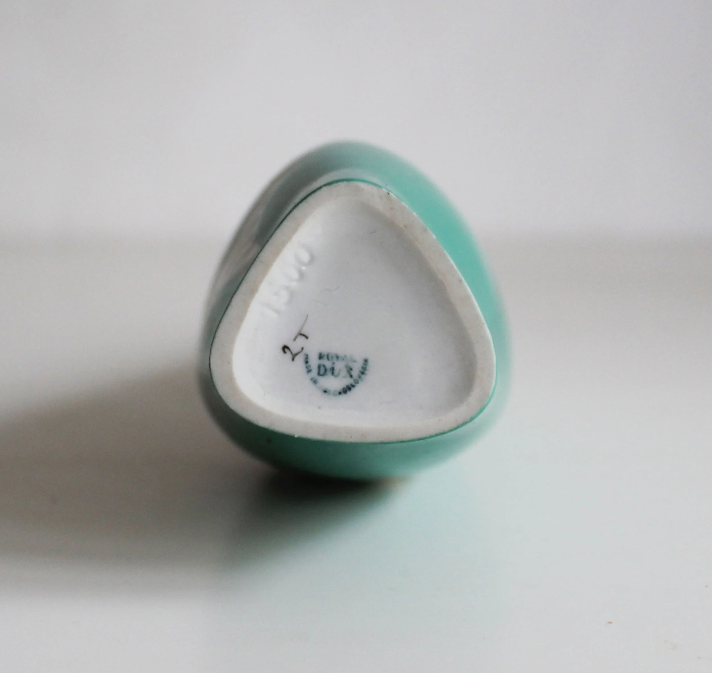 Sculptural Royal Dux vase with organic flowing shape.jpg