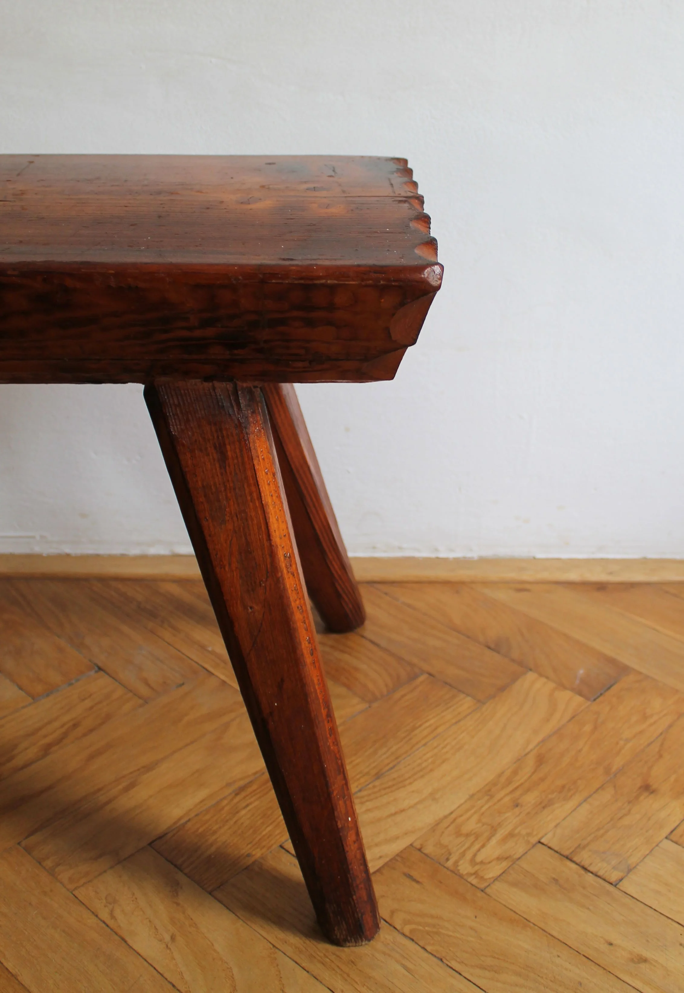 1970's Pair of solid oak stools (Copy)